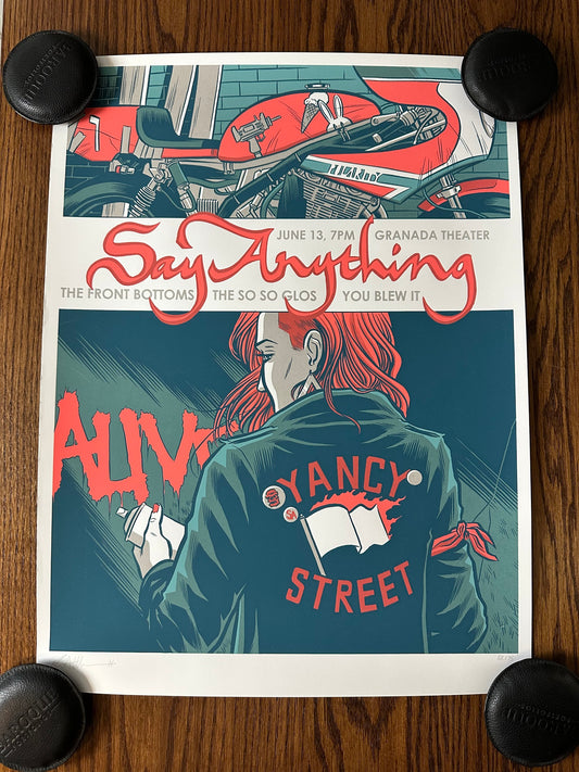 Robert Wilson IV - Say Anything Gig Poster 18x24 art print