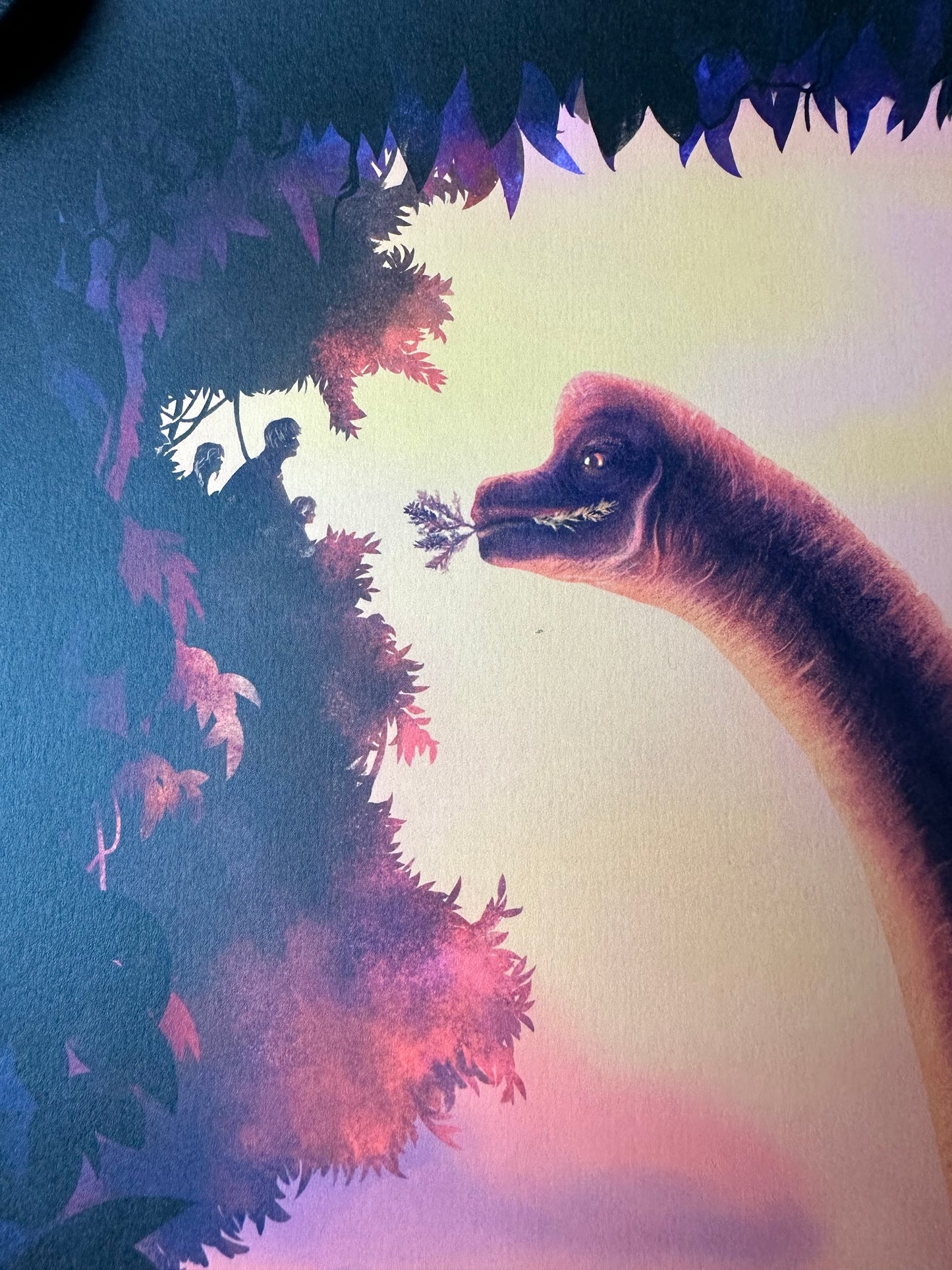 Carly AF - Jurassic Park Brachiosaurus 16.5x23.4 art print - detail image 2