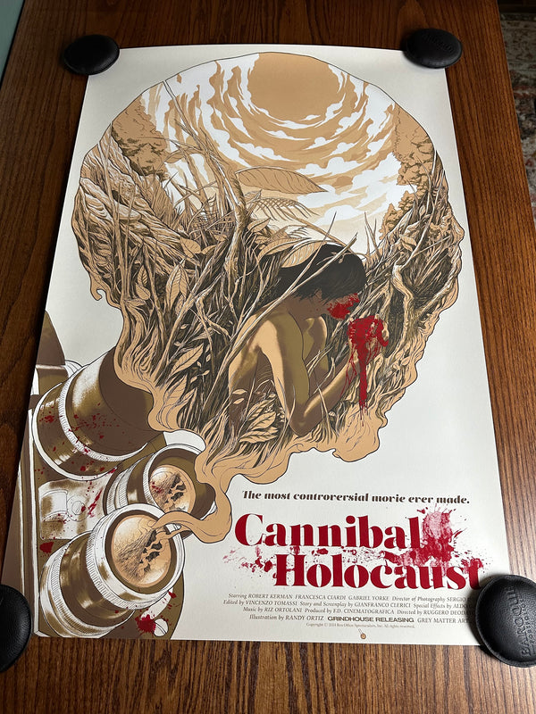 Randy Ortiz - Cannibal Holocaust - 24x36 - Limited Edition Poster