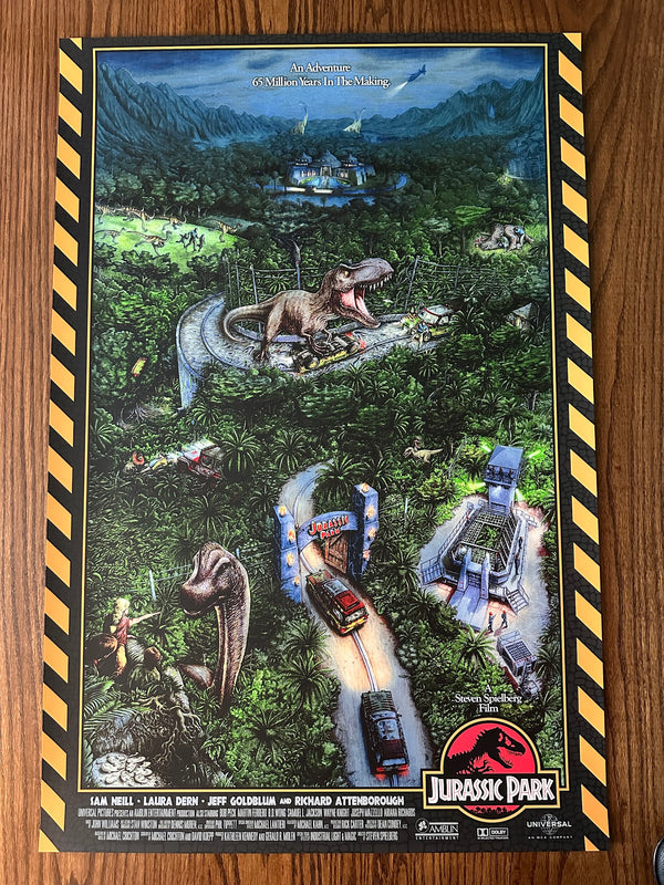 Jeff Murray - Jurassic Park Title Variant - 24x36 - Limited Edition Poster