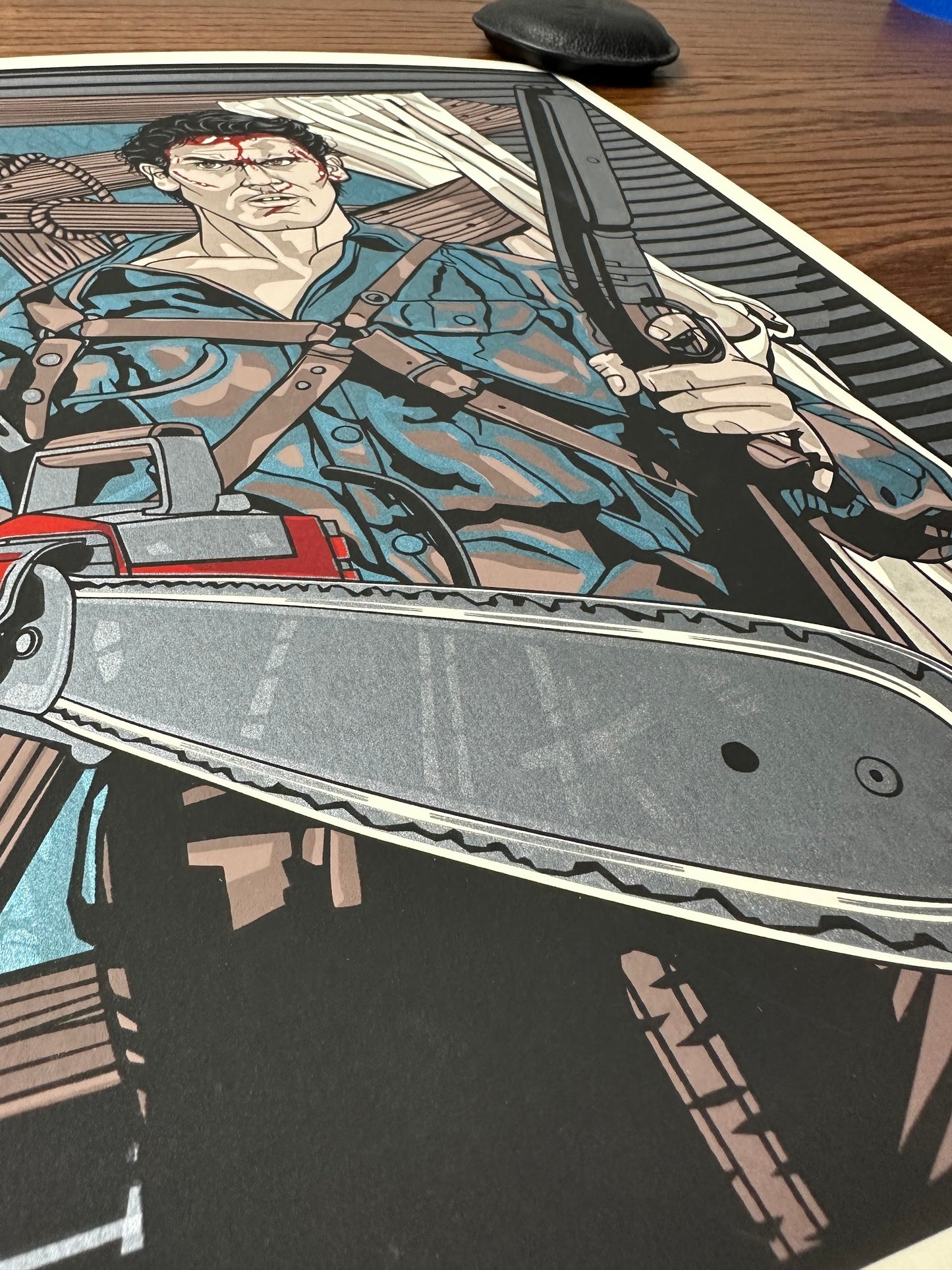 New Flesh - Army of Darkness Ash Portrait 12x16 art print - detail image 6