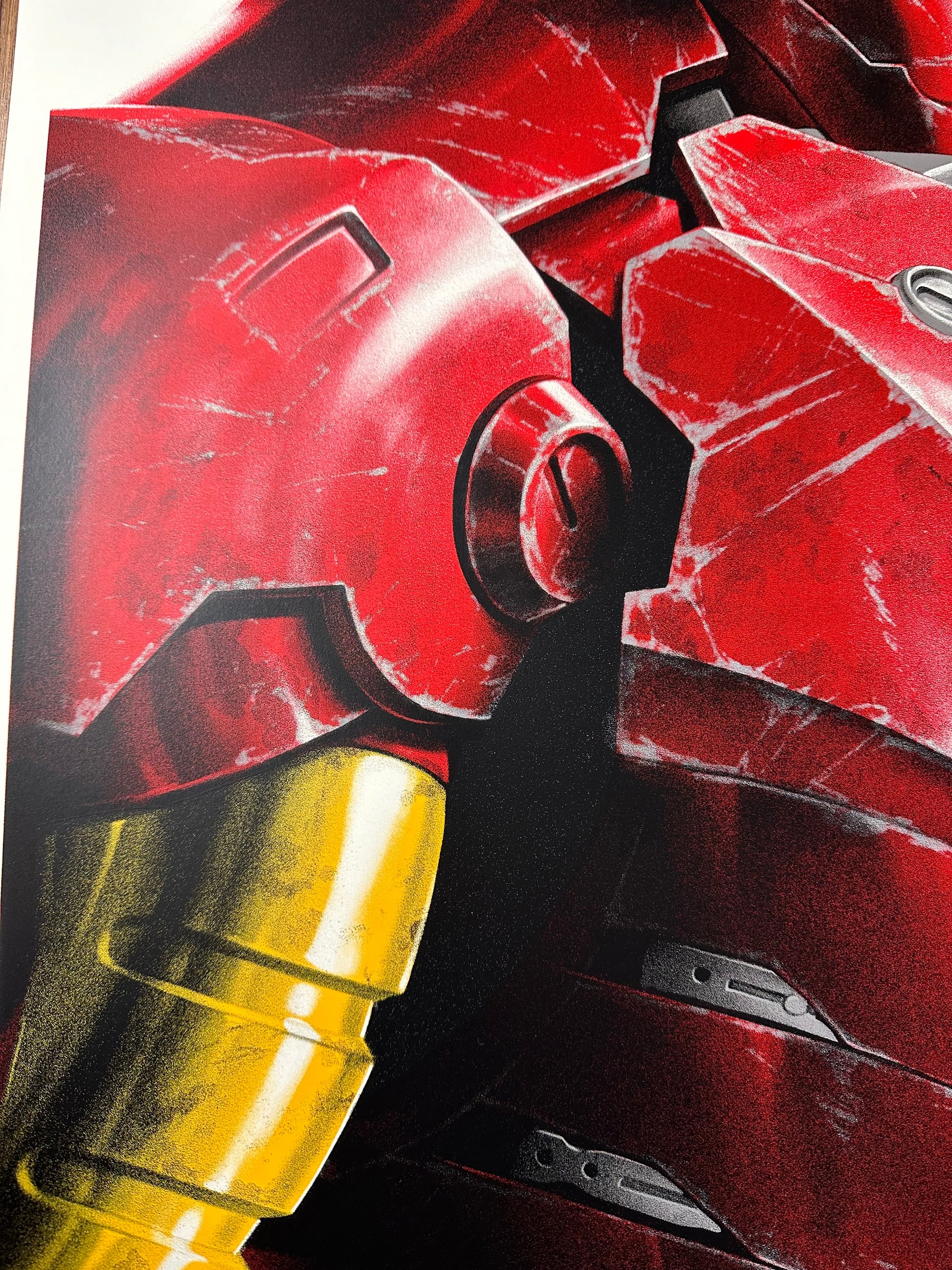 Phantom City Creative - Iron Man Mark III Battle Variant 24x36 movie poster - detail image 4