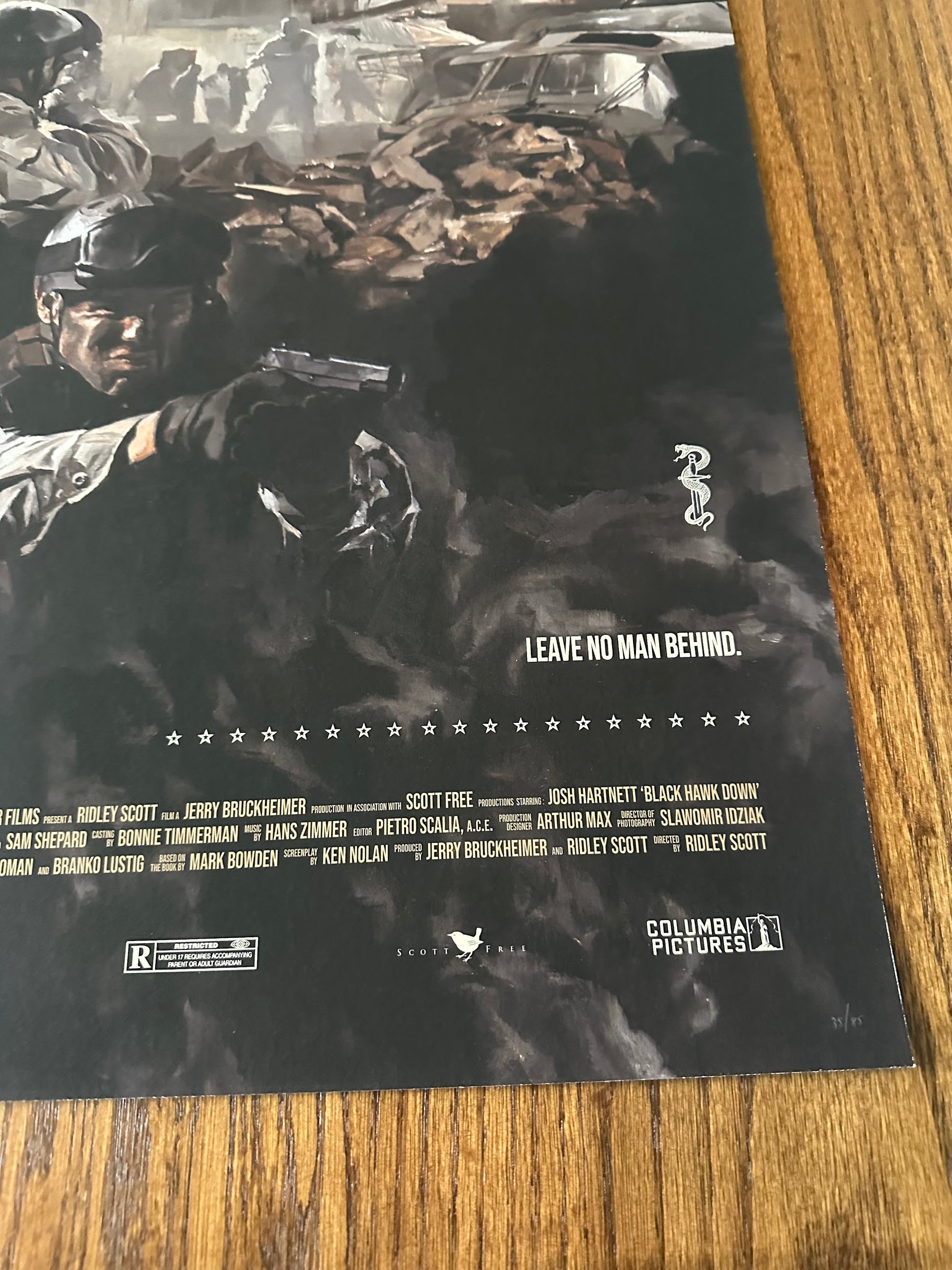Chris Valentine - Black Hawk Down 24x36 movie poster - detail image 3