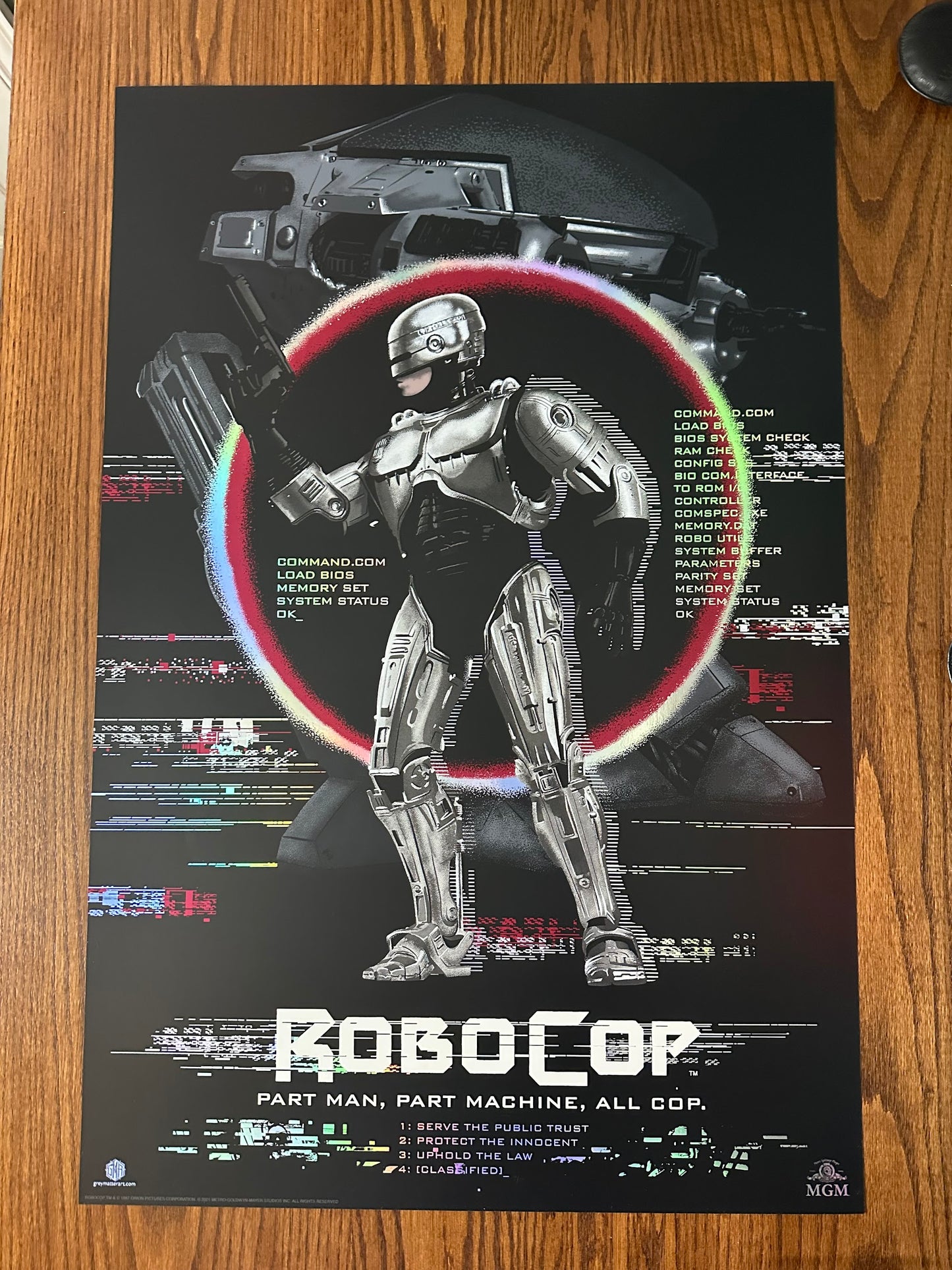Raid71 - Robocop Holo-Foil 24x36 movie poster