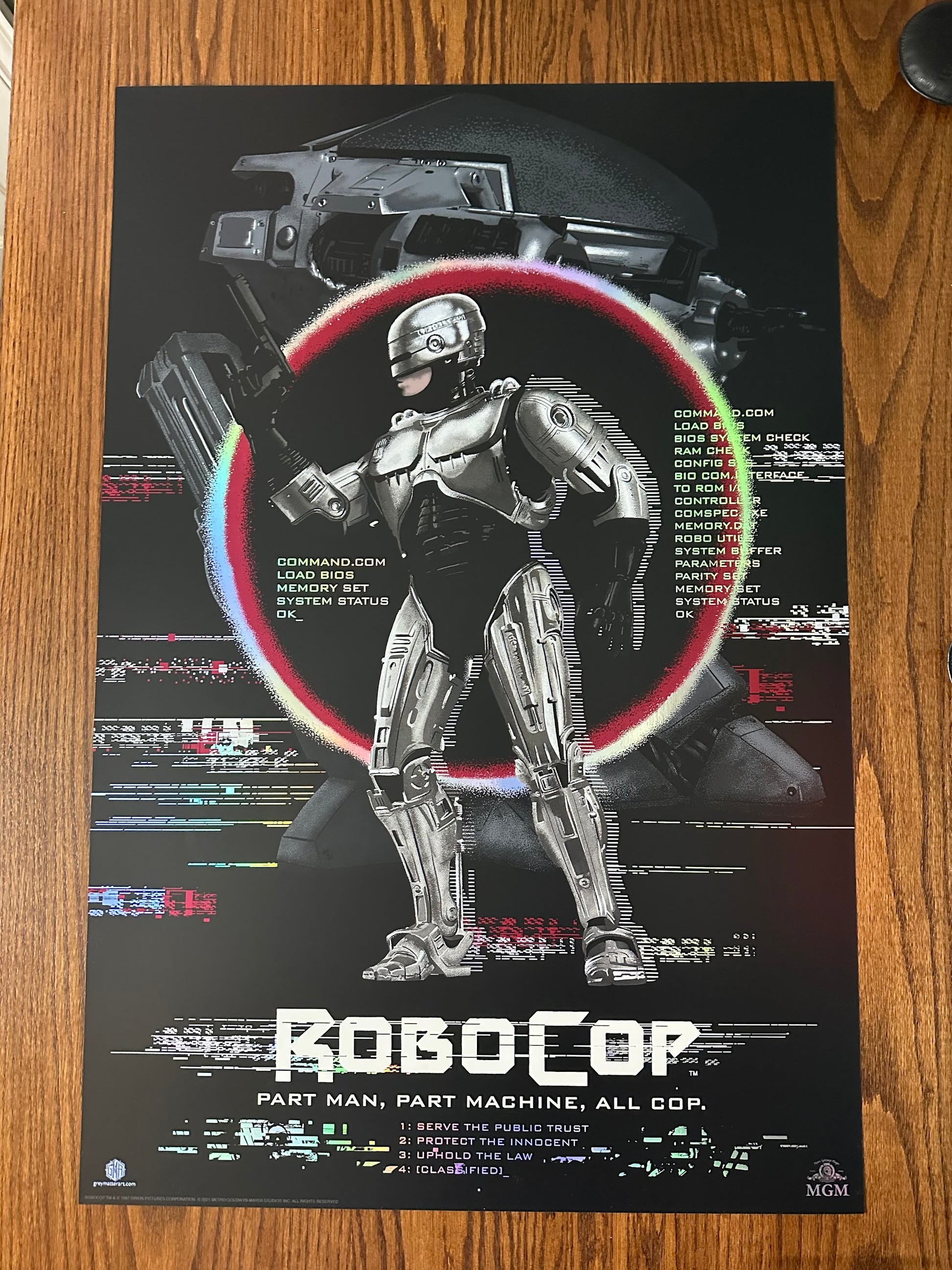 Raid71 - Robocop Holo-Foil 24x36 movie poster