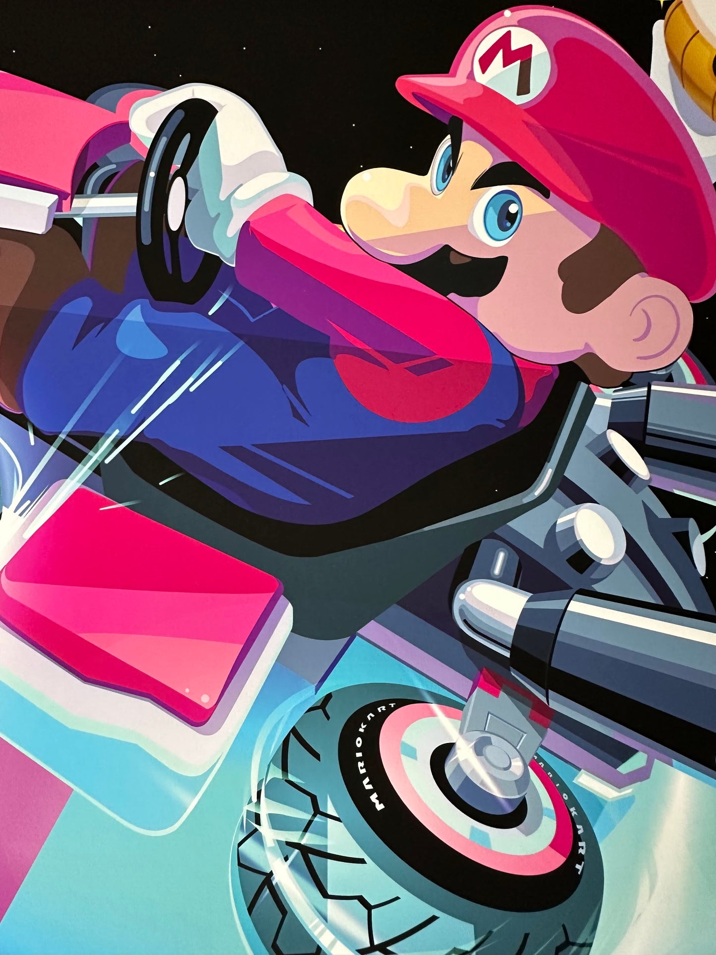 Craig Drake - Mario Kart Gold Shell Variant 24x16 movie poster - detail image 3
