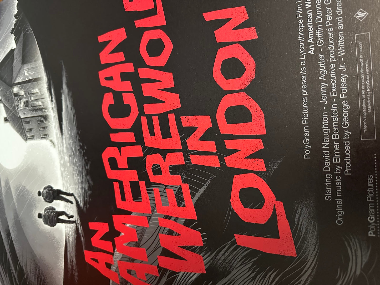 Luke Preece - An American Werewolf in London 36x24 movie poster - detail image 8