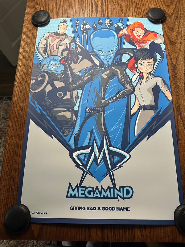 Salvador Anguiano - Megamind - 24x36 - Limited Edition Poster
