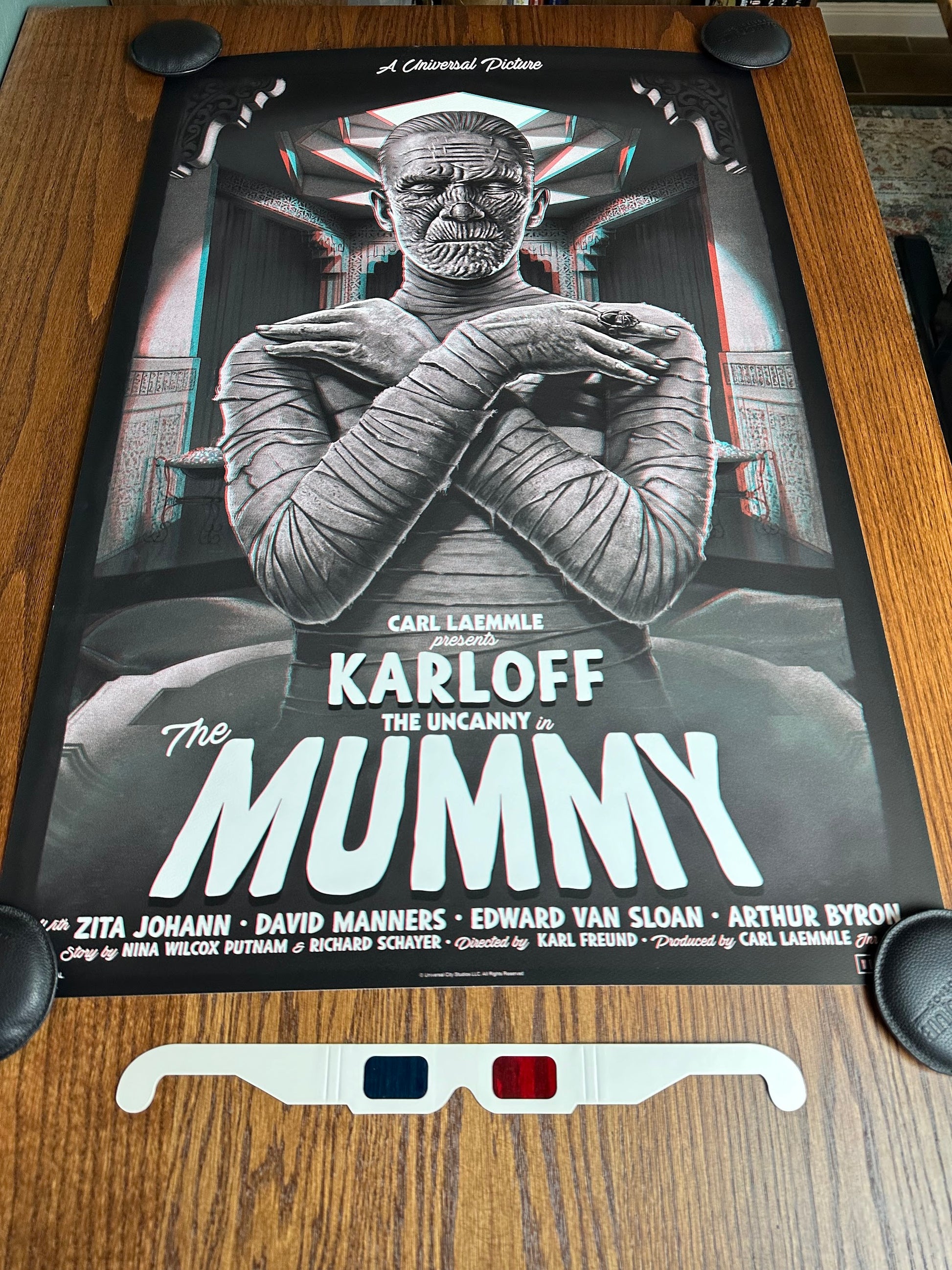 Tom Walker - The Mummy 3D Variant 24x36 movie poster