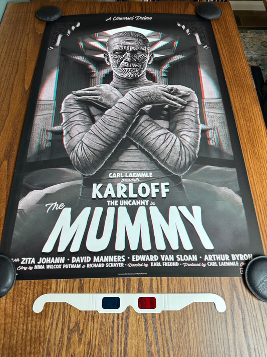 Tom Walker - The Mummy 3D Variant 24x36 movie poster