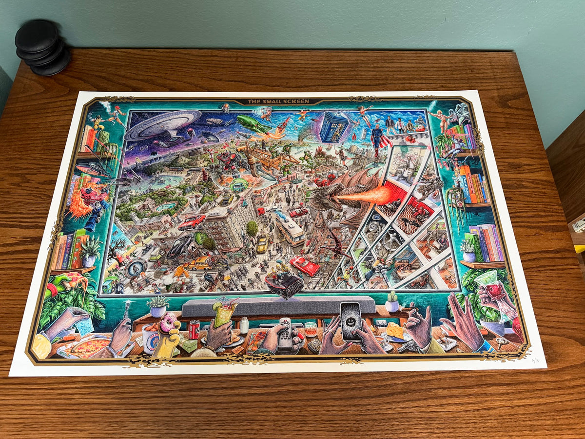 Jeff Murray - The Small Screen - 36x24 - Limited Edition Poster