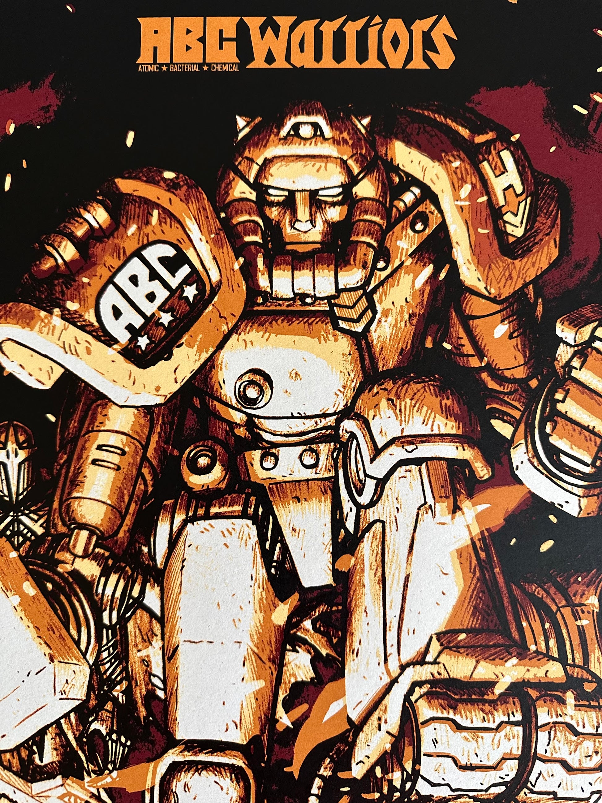 Nick Derington - ABC Warriors 50x70cm movie poster - detail image 2