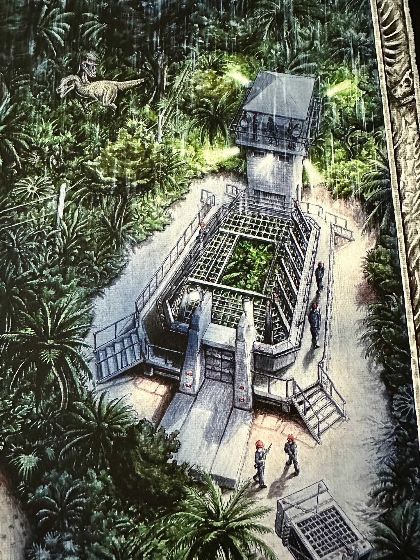 Jeff Murray - Jurassic Park Night Variant 24x36 movie poster - detail image 6