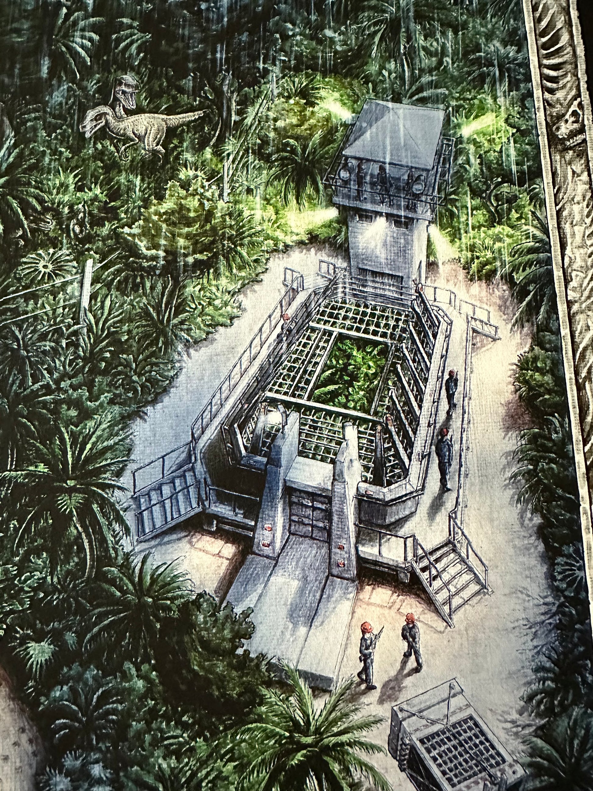 Jeff Murray - Jurassic Park Night Variant 24x36 movie poster - detail image 6