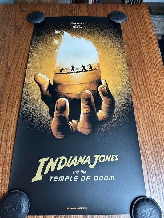 Lyndon Willoughby - Indiana Jones Temple of Doom Variant 18x36 movie poster