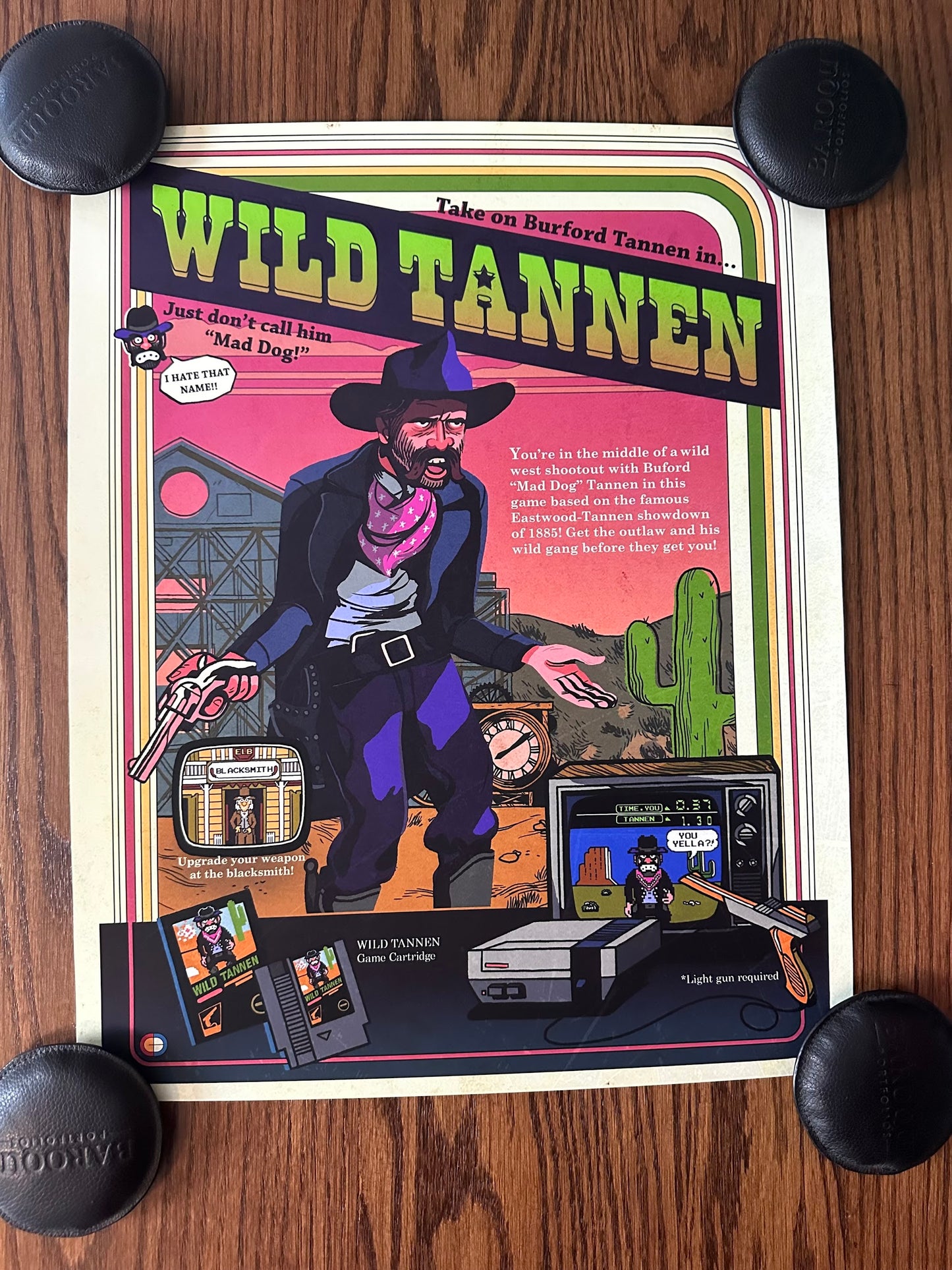 Glen Brogan - BTTF 3 Wild Tannen 16x20 movie poster