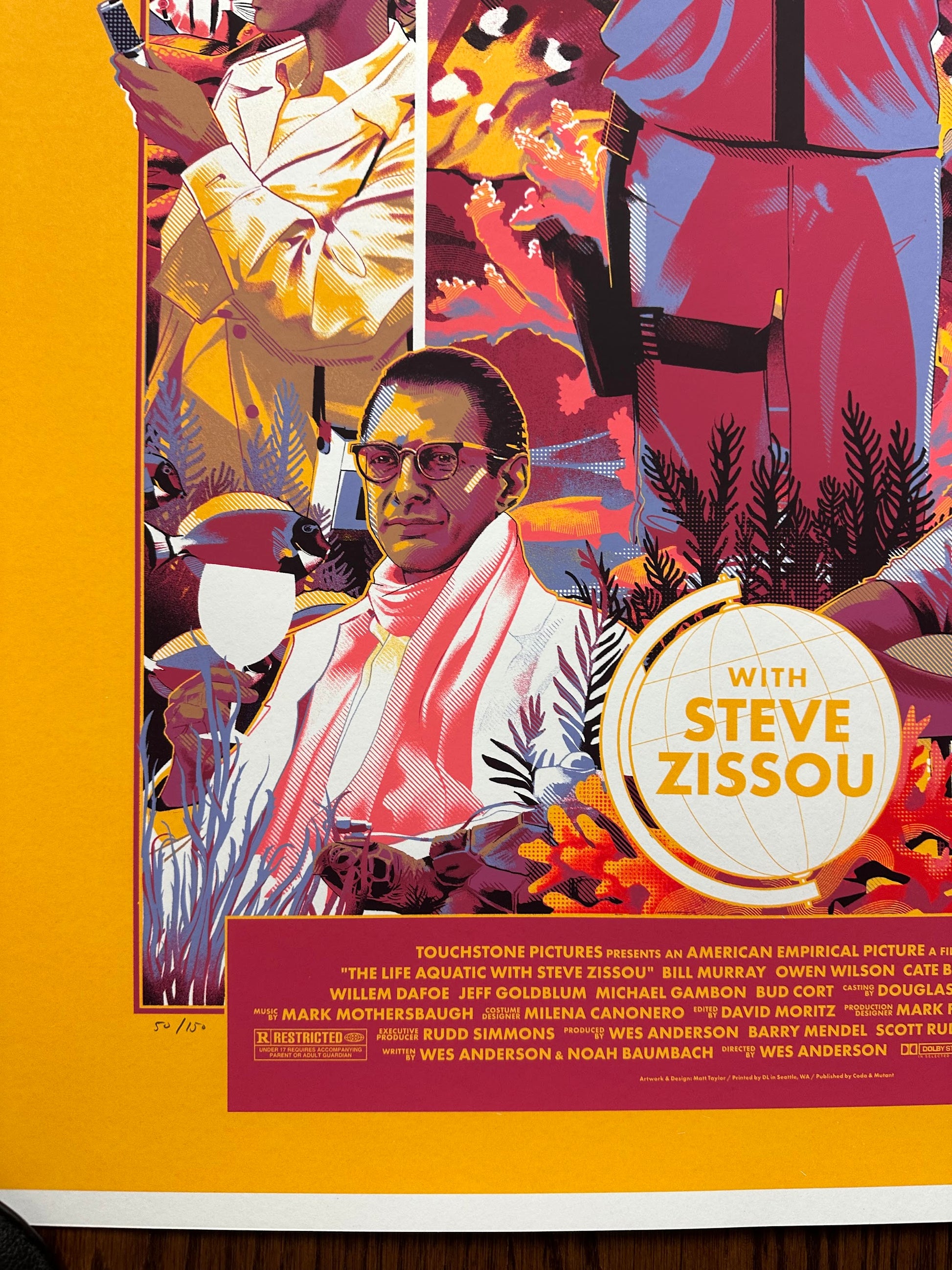 Matt Taylor - The Life Aquatic with Steve Zissou 24x36 movie poster - detail image 6