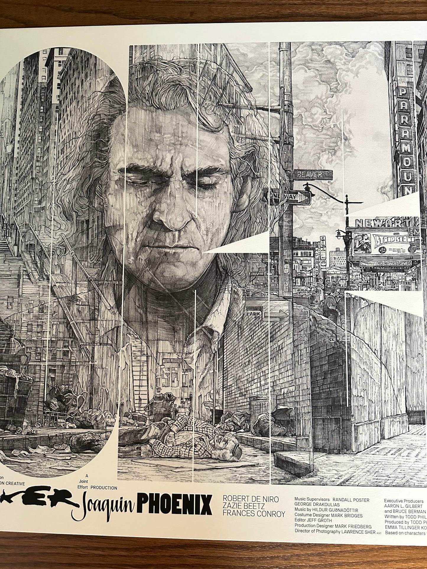 Krzysztof Domardzki - Joker Arthur Pencil Variant 36x24 movie poster - detail image 3