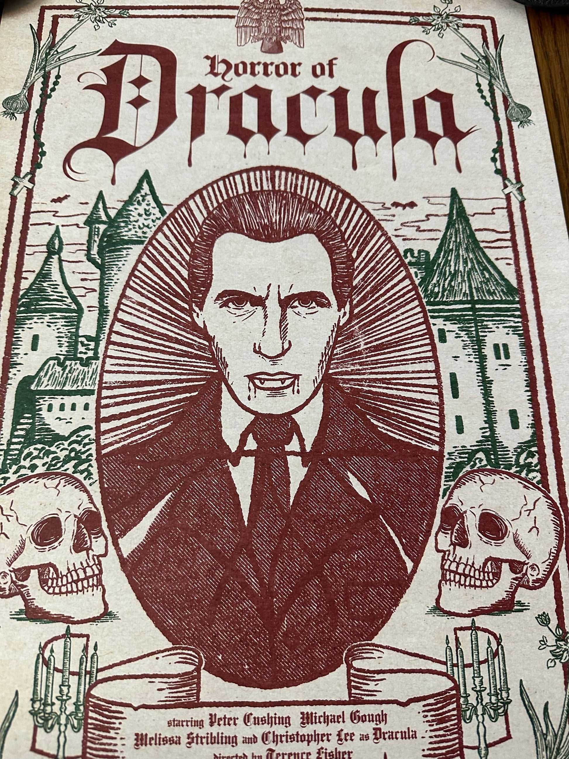 Sarah Sumeray - Horror of Dracula 13x19 art print - detail image 3