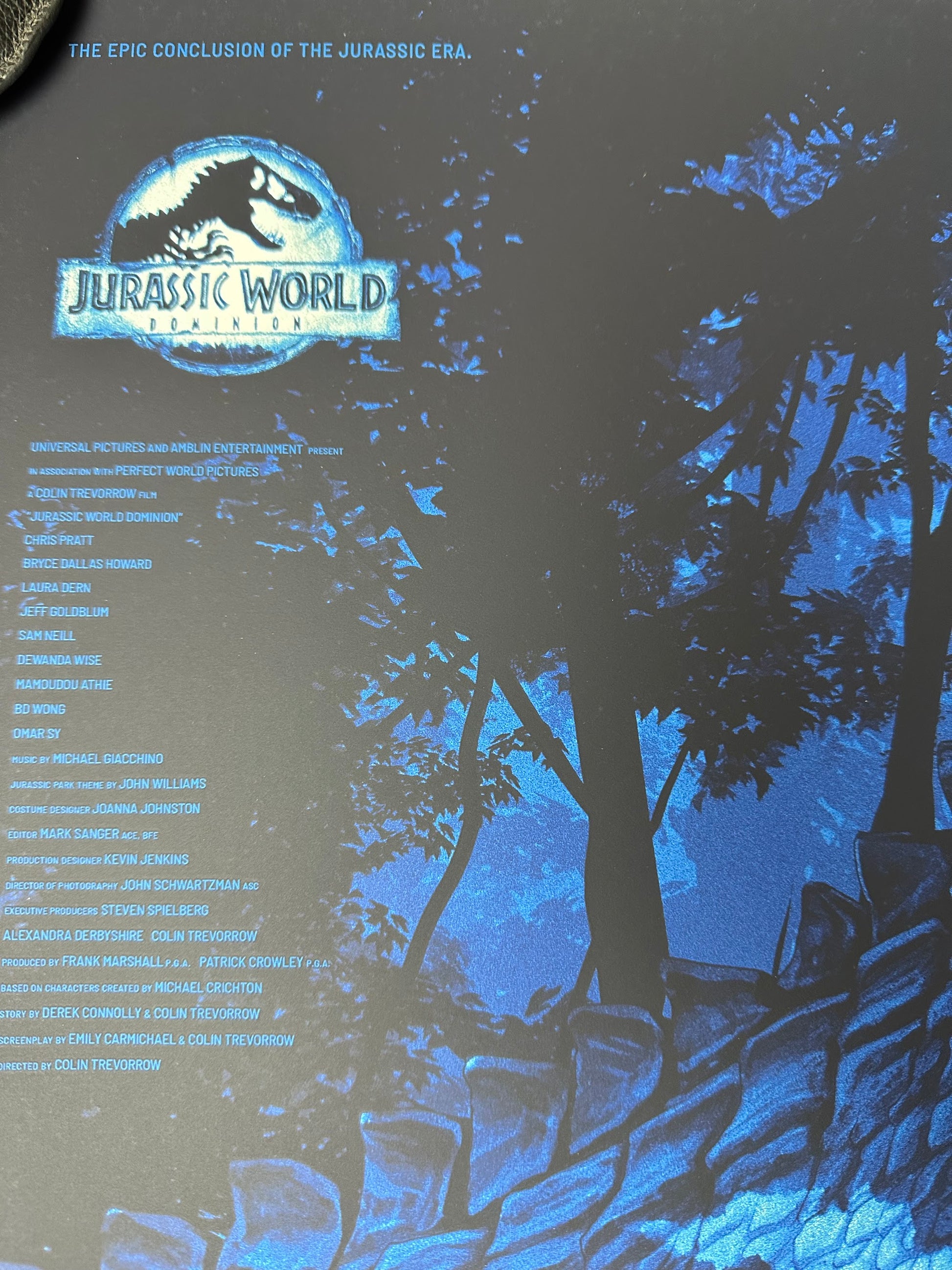 Phantom City Creative - Jurassic World Dominion Variant 36x24 movie poster - detail image 6