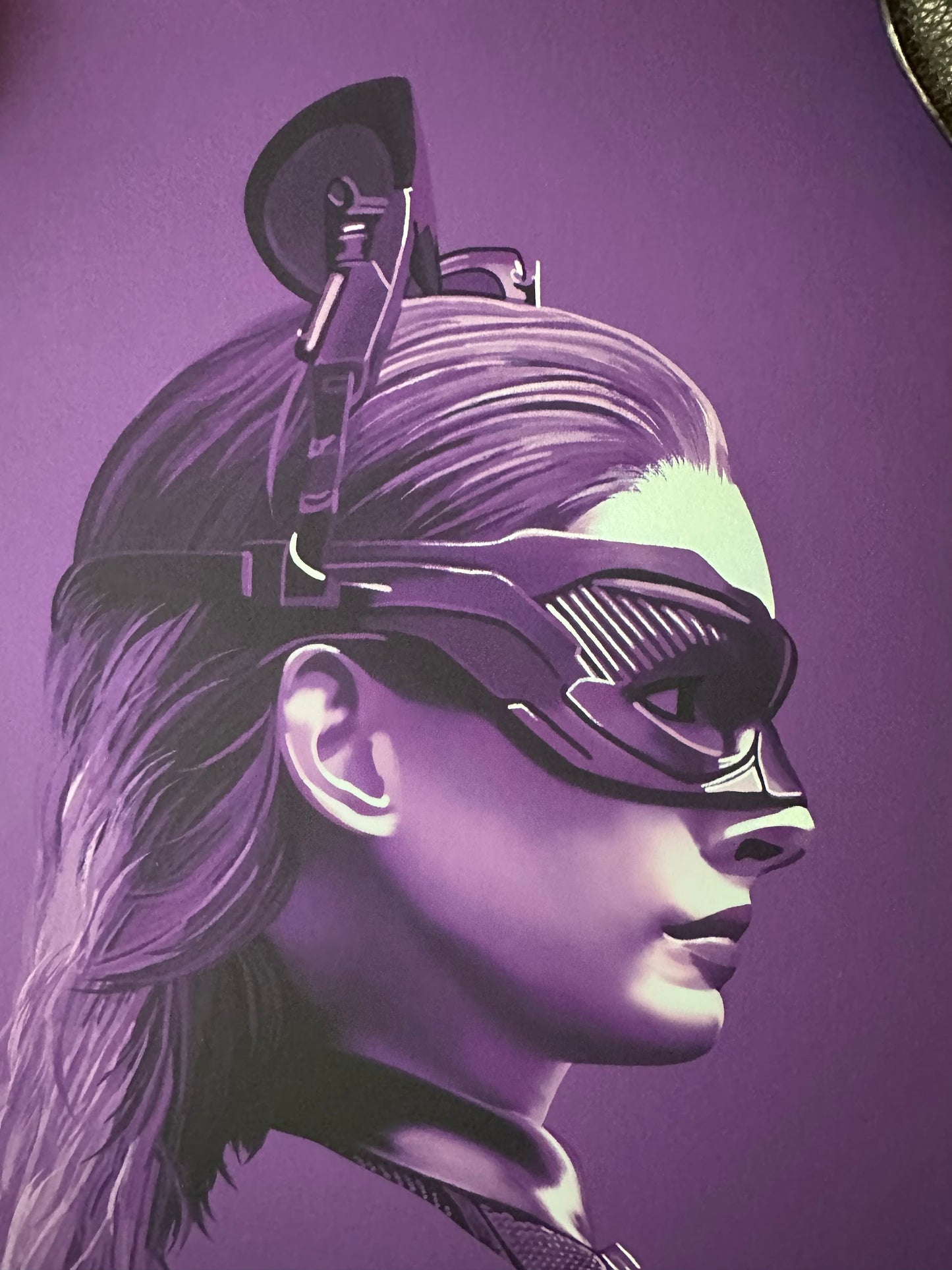 Dakota Randall - Catwoman 12x12 art print - detail image 2