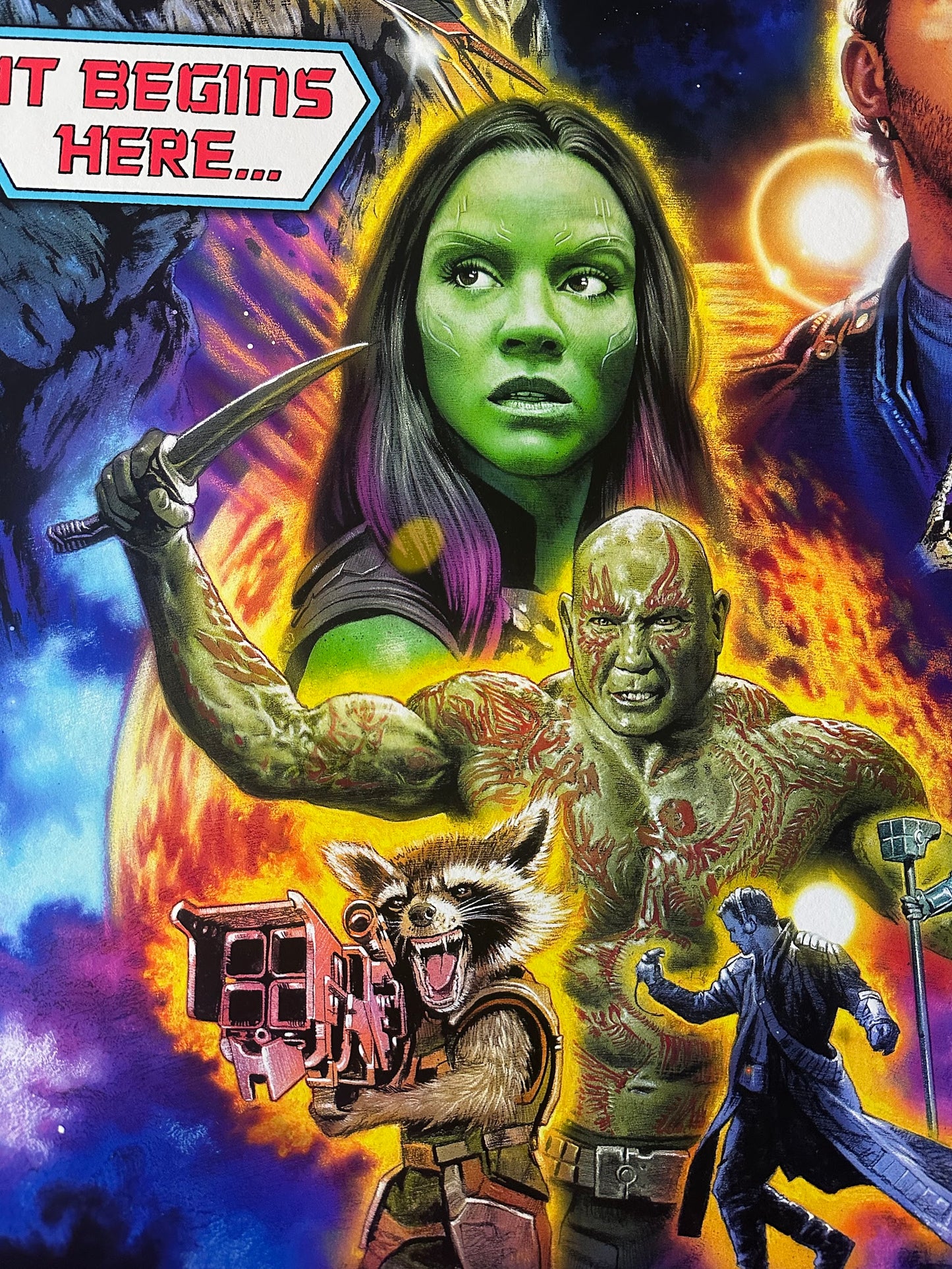 Roger Motzkus - Guardians of the Galaxy Cosmic Comic Variant 24x36 movie poster - detail image 6