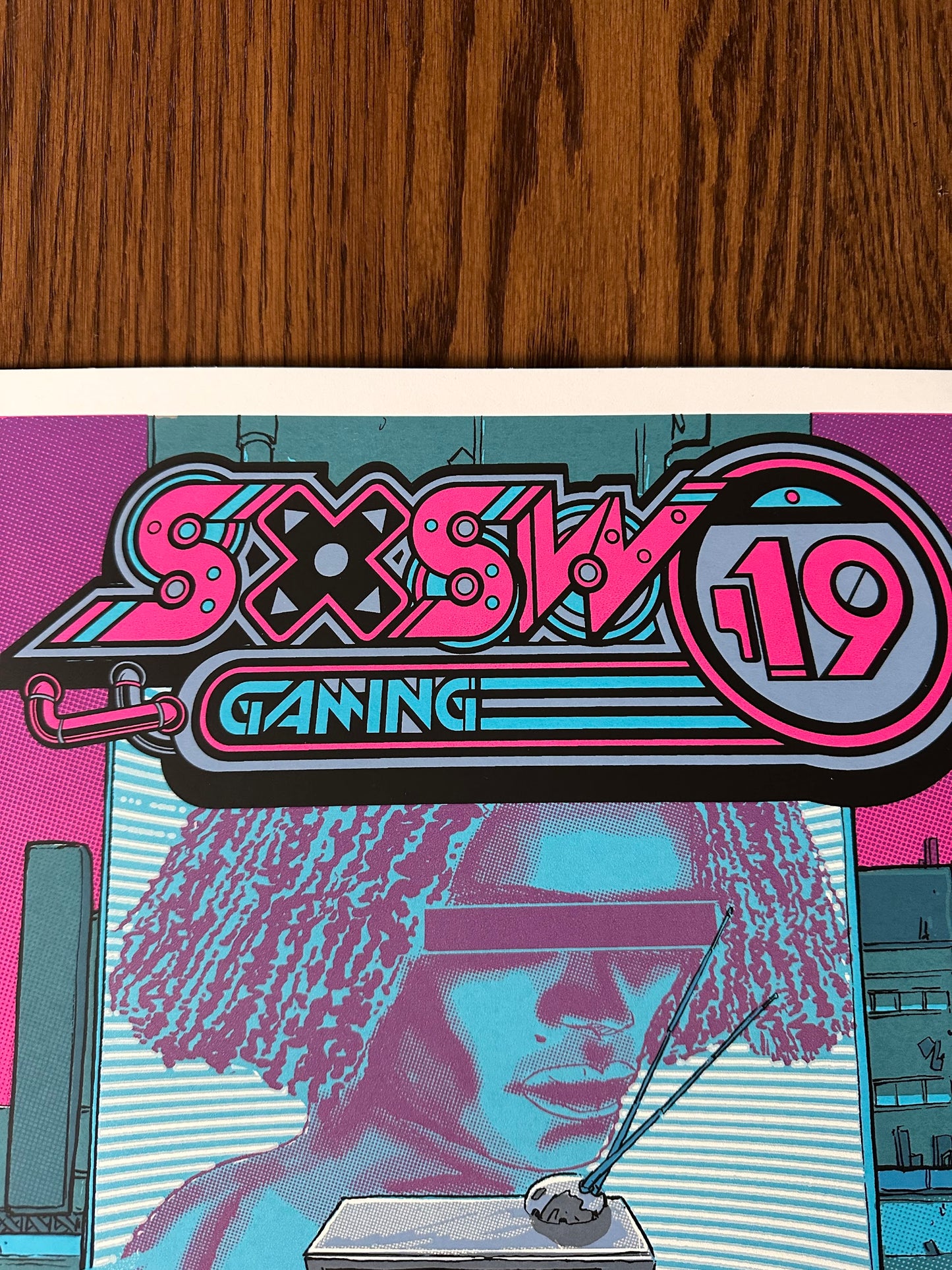 Tim Doyle - SXSW Austin Gaming Event Poster 18x24 art print - detail image 2