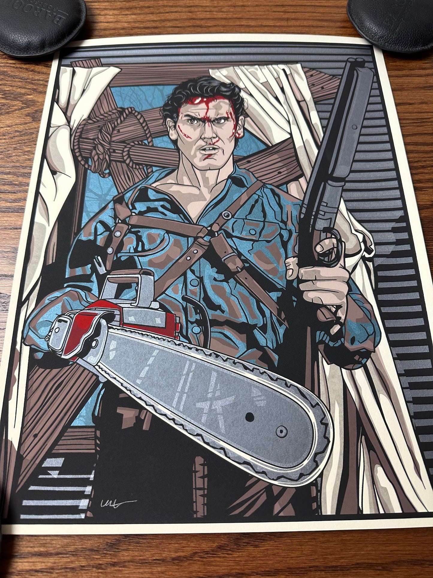 New Flesh - Army of Darkness Ash Portrait 12x16 art print - detail image 4