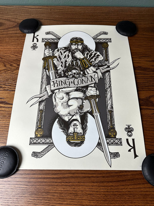 Patrick Connan - Conan The Barbarian King of Clubs "King Conan" 18x24 movie poster
