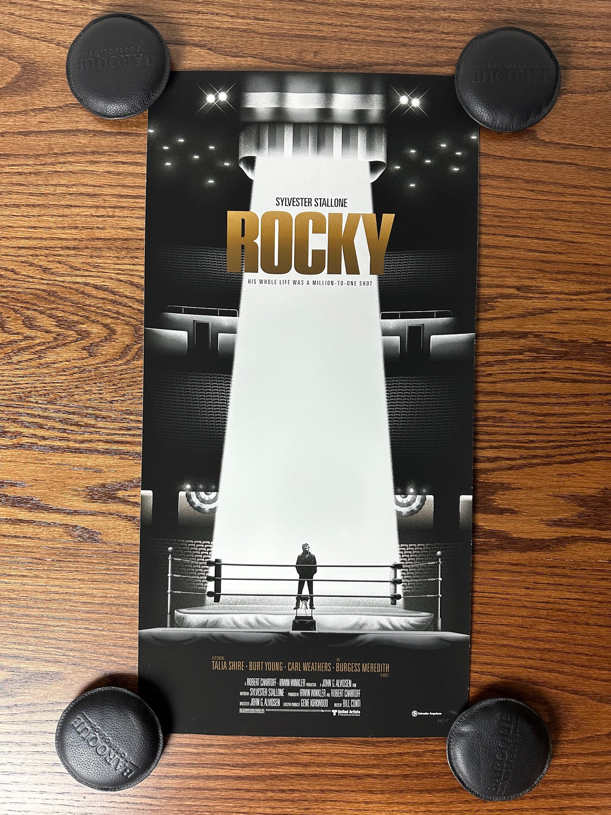 Salvador Anguiano - Rocky 12x24 movie poster