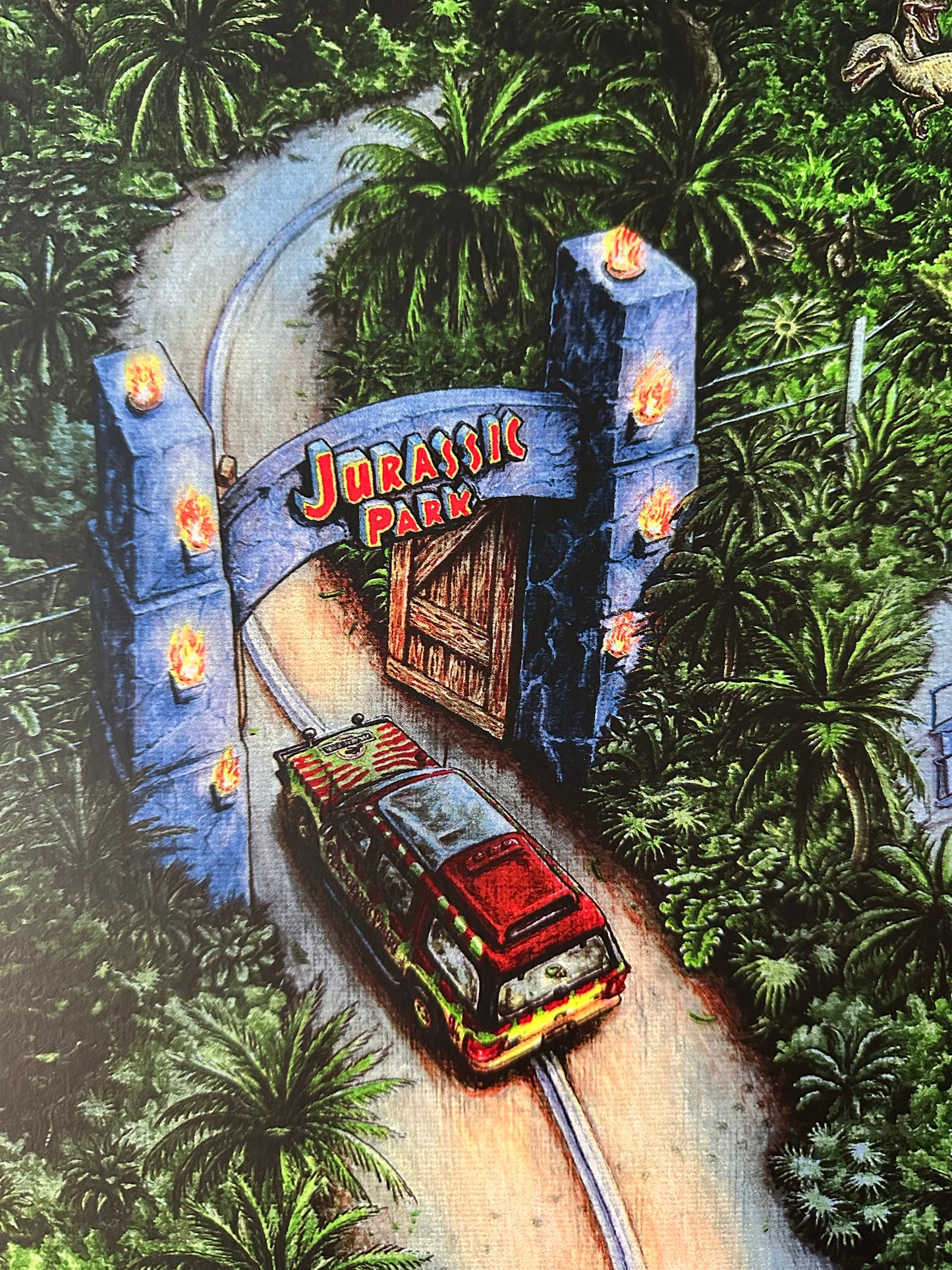 Jeff Murray - Jurassic Park Title Variant 24x36 movie poster - detail image 3