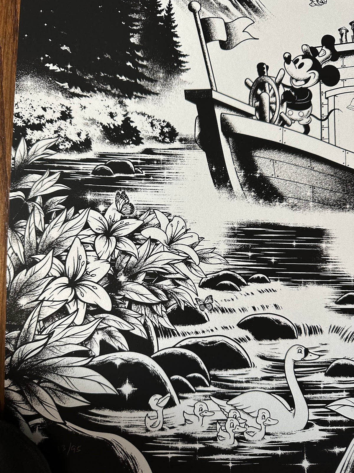 Sam Mayle - Disney Mickey Mouse Steamboat Willie - 18x24 - Limited Edition Poster