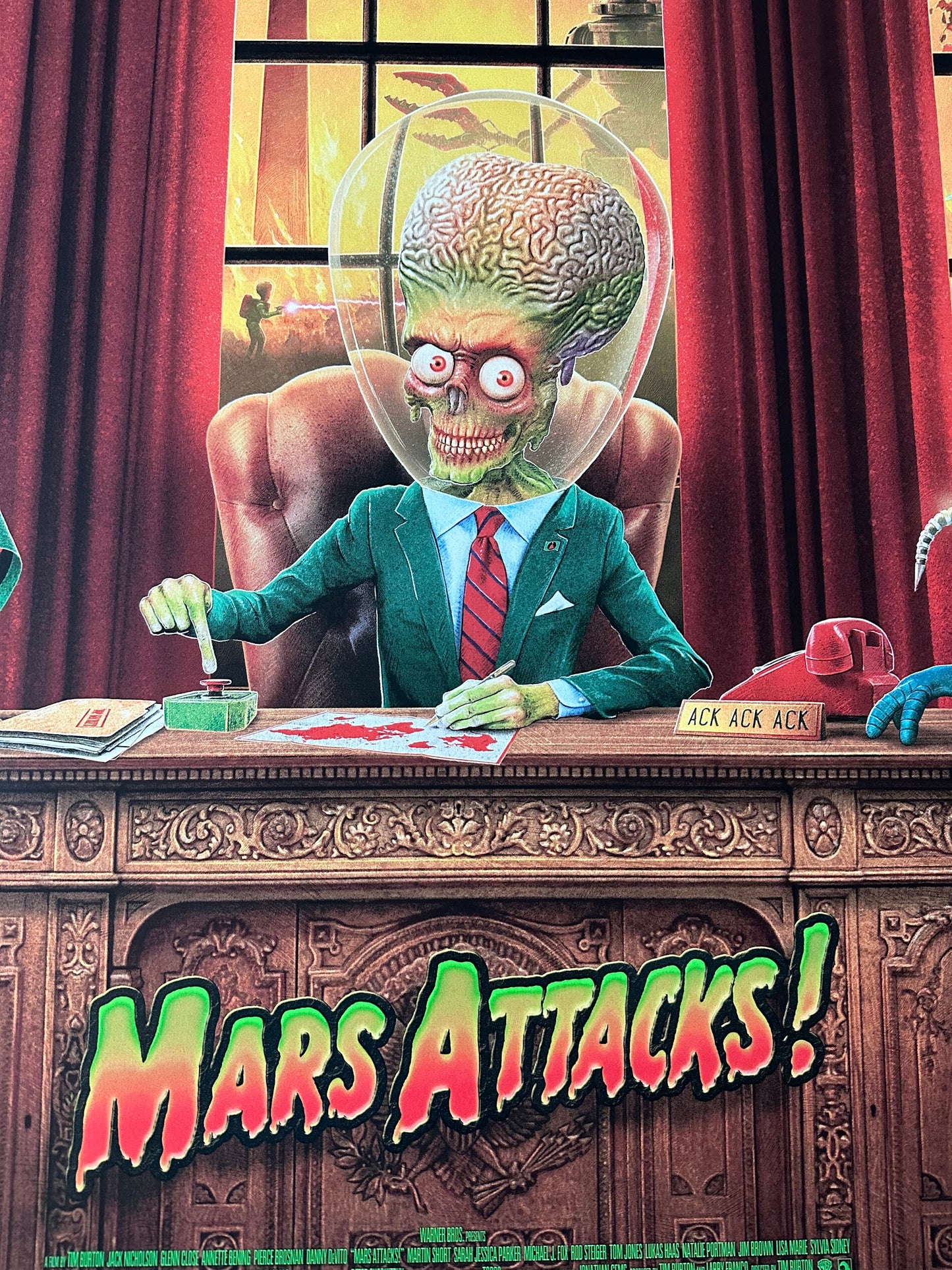 Kevin Wilson - Mars Attacks 24x36 movie poster - detail image 2