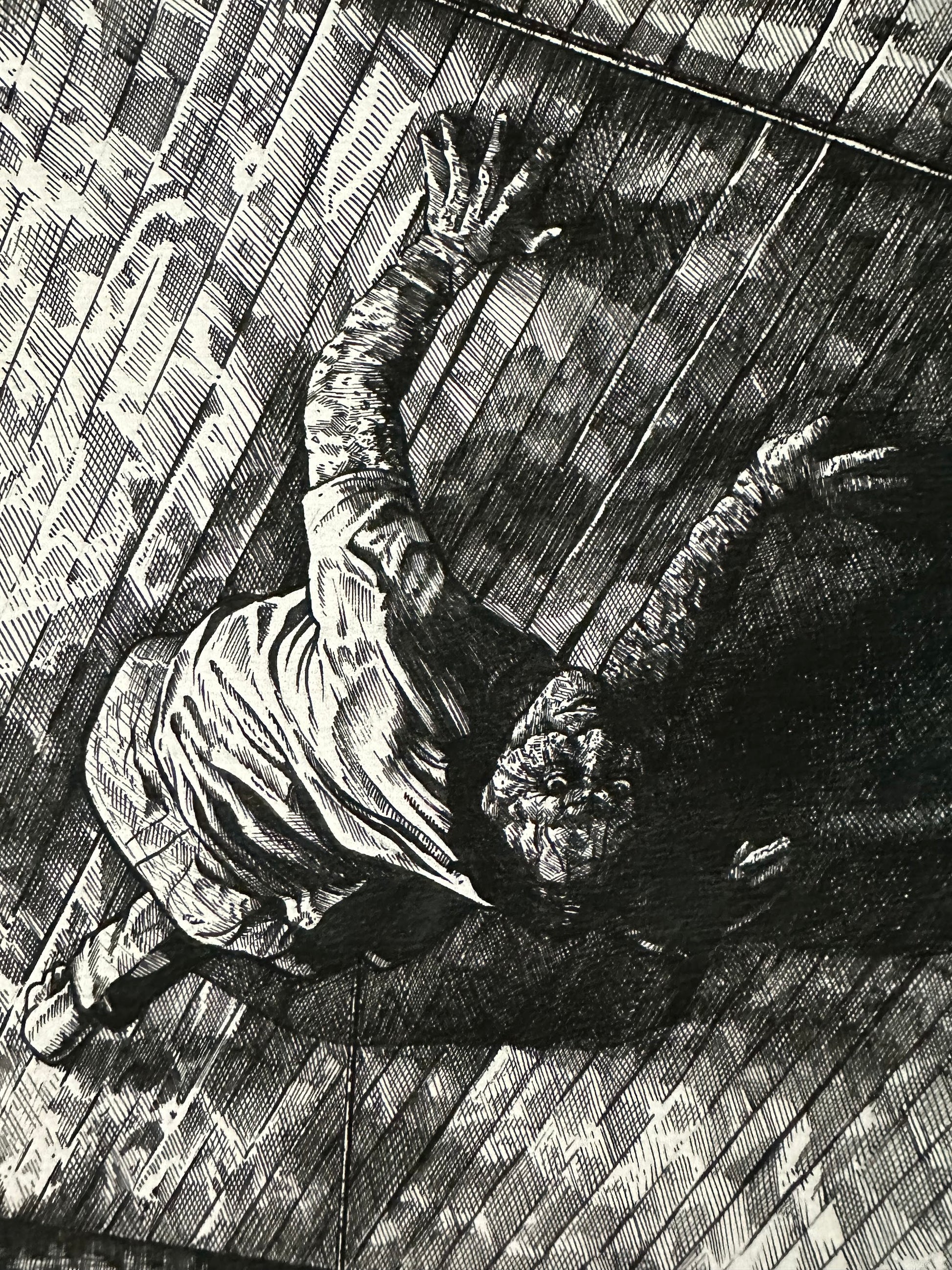 Nathan Chesshir - The Creeping Terror 16x12 art print - detail image 2