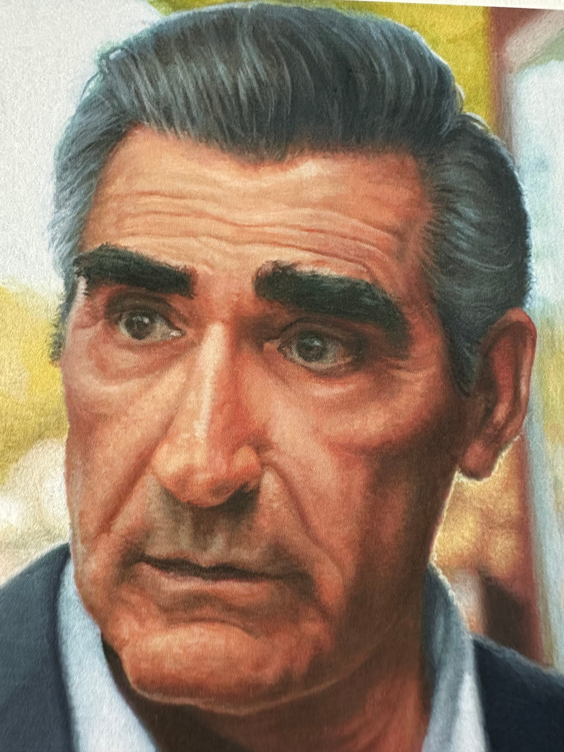 Ashton Gallagher - Schitt's Creek Johnny Rose Portrait 6x6 art print - detail image 2