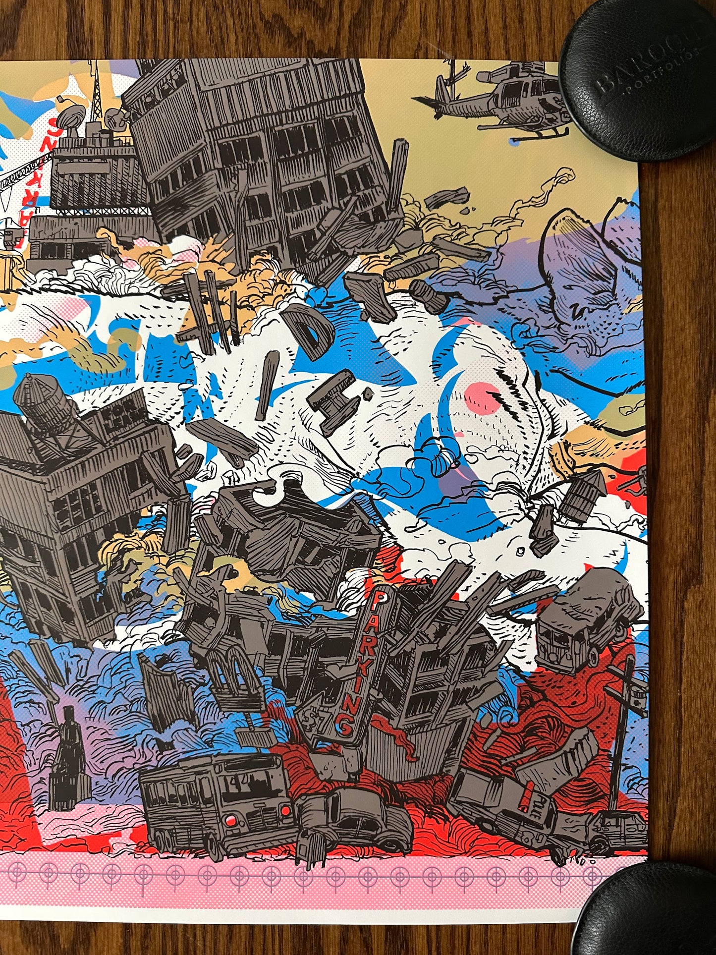Nakatomic Inc - Catzilla Test Print 24x18 art print - detail image 2