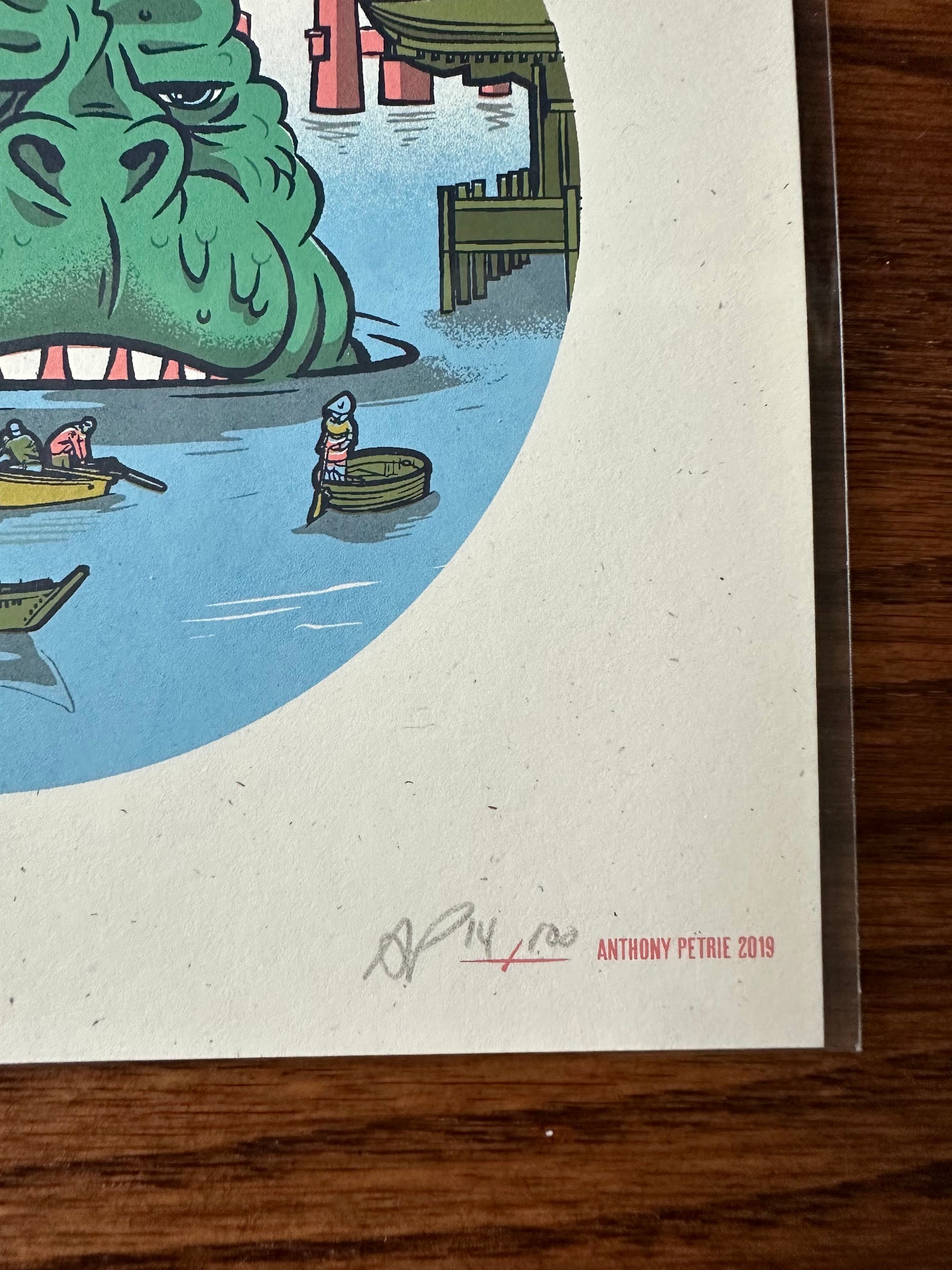 Anthony Petrie - Strange Beast Onsen 7x7 art print - detail image 4