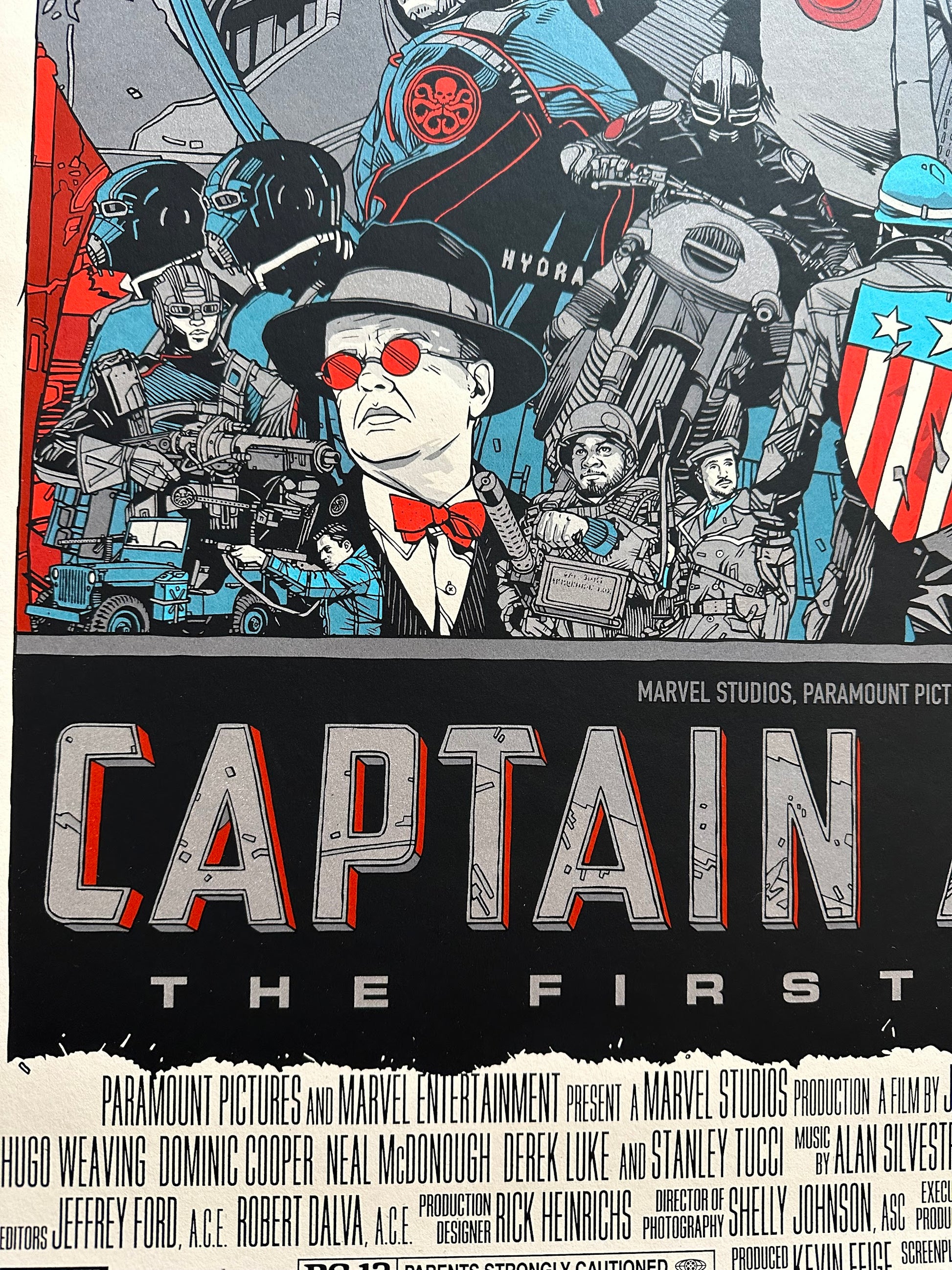 Tyler Stout - Captain America First Avenger 24x36 movie poster - detail image 6