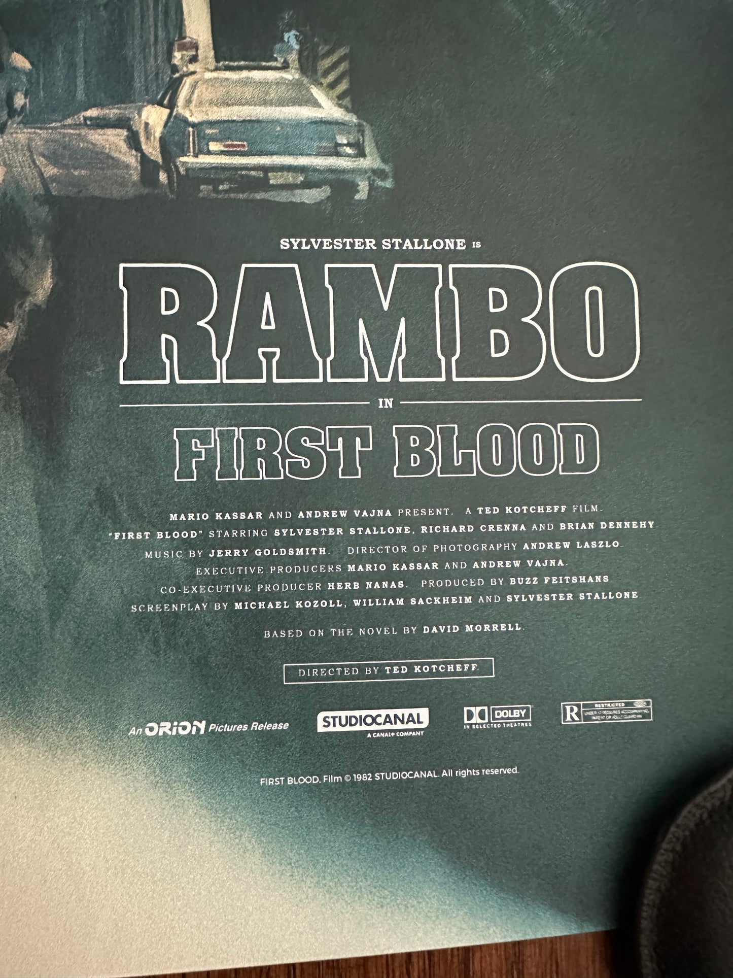 Tony Stella - Rambo First Blood 24x36 movie poster - detail image 9
