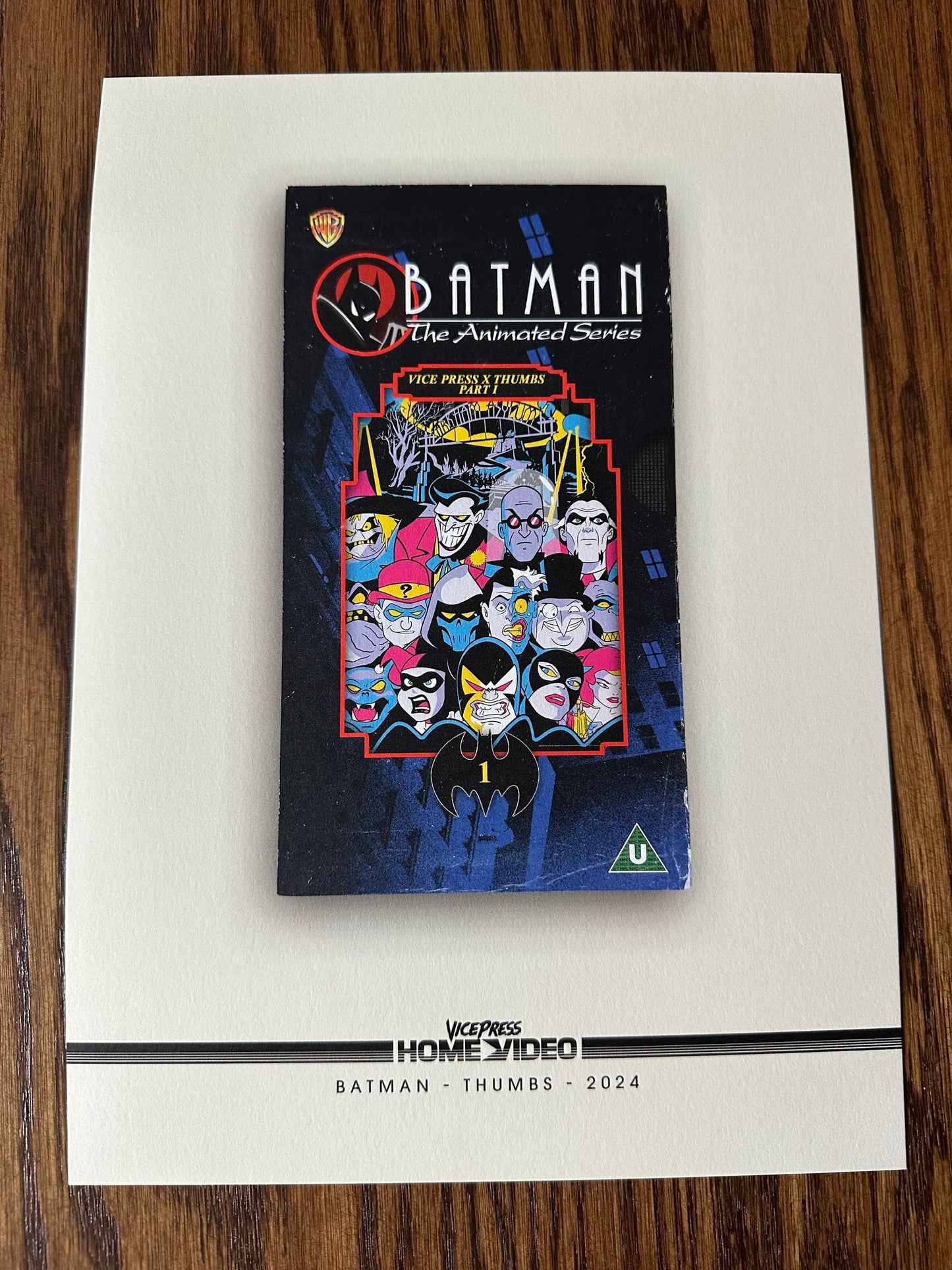 Thumbs - Batman Animated Series Vice Press VHS Promo 8x10 art print