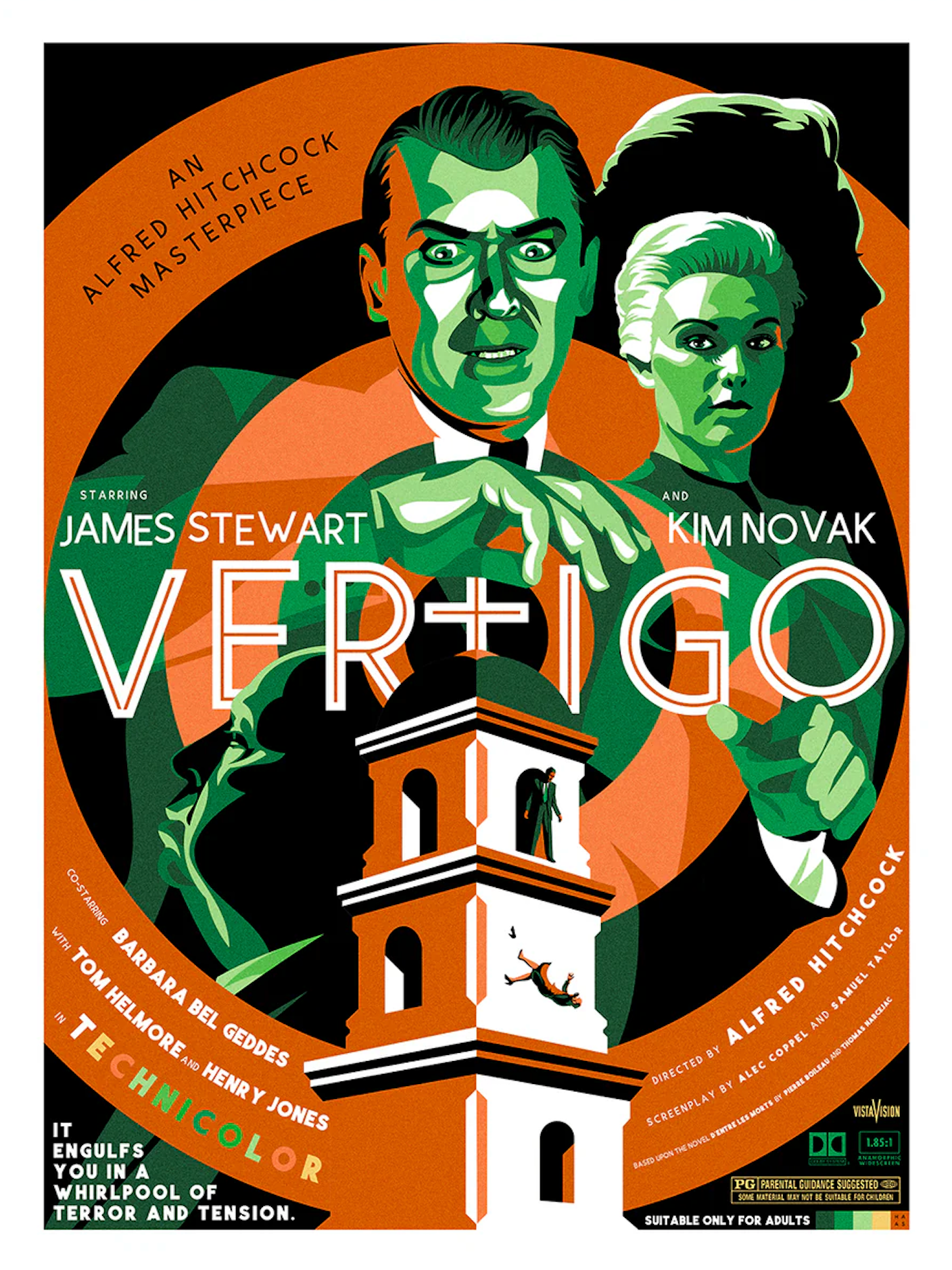 Danny Haas - Vertigo 18x24 movie poster - detail image 7