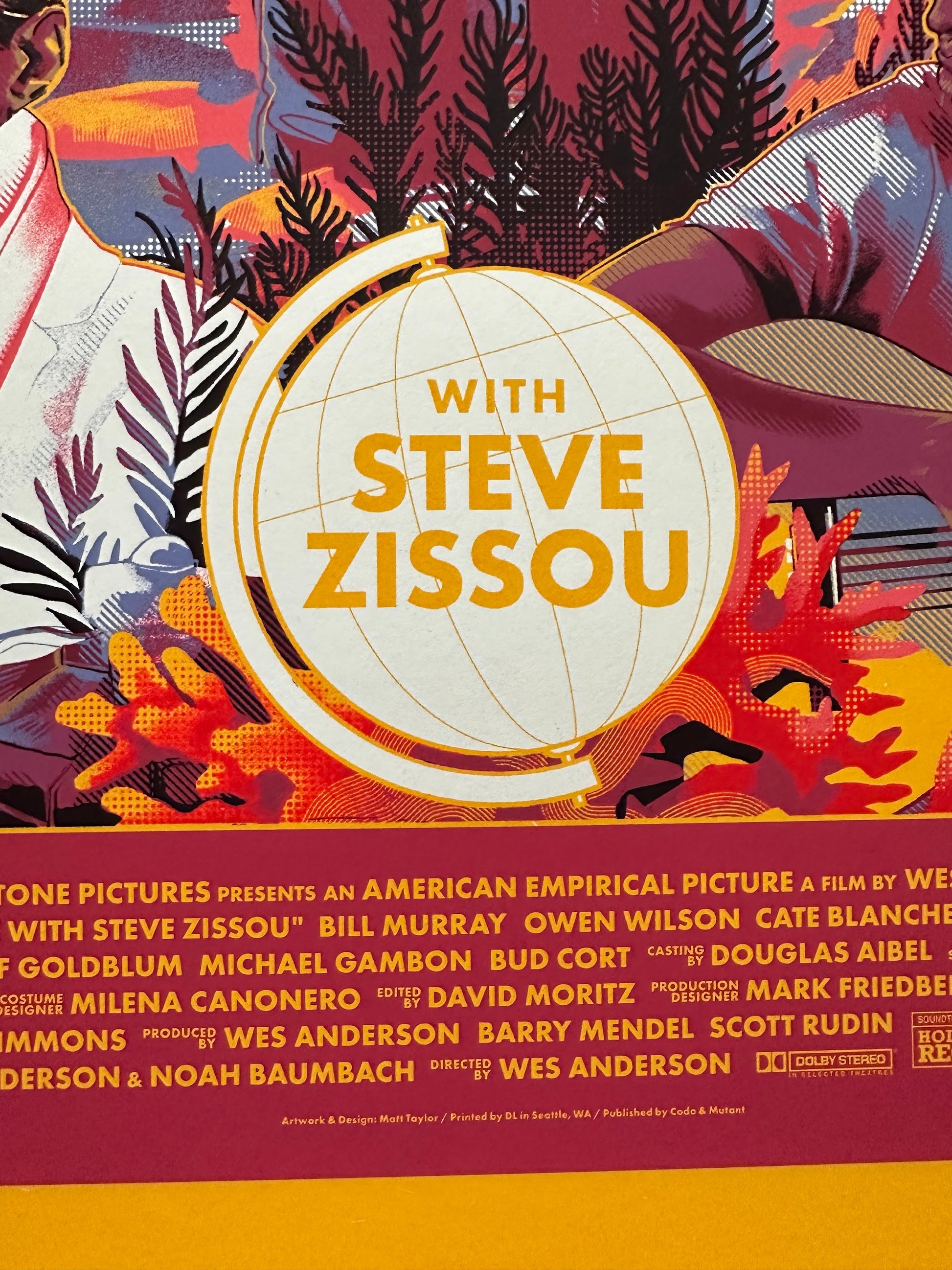 Matt Taylor - The Life Aquatic with Steve Zissou 24x36 movie poster - detail image 8