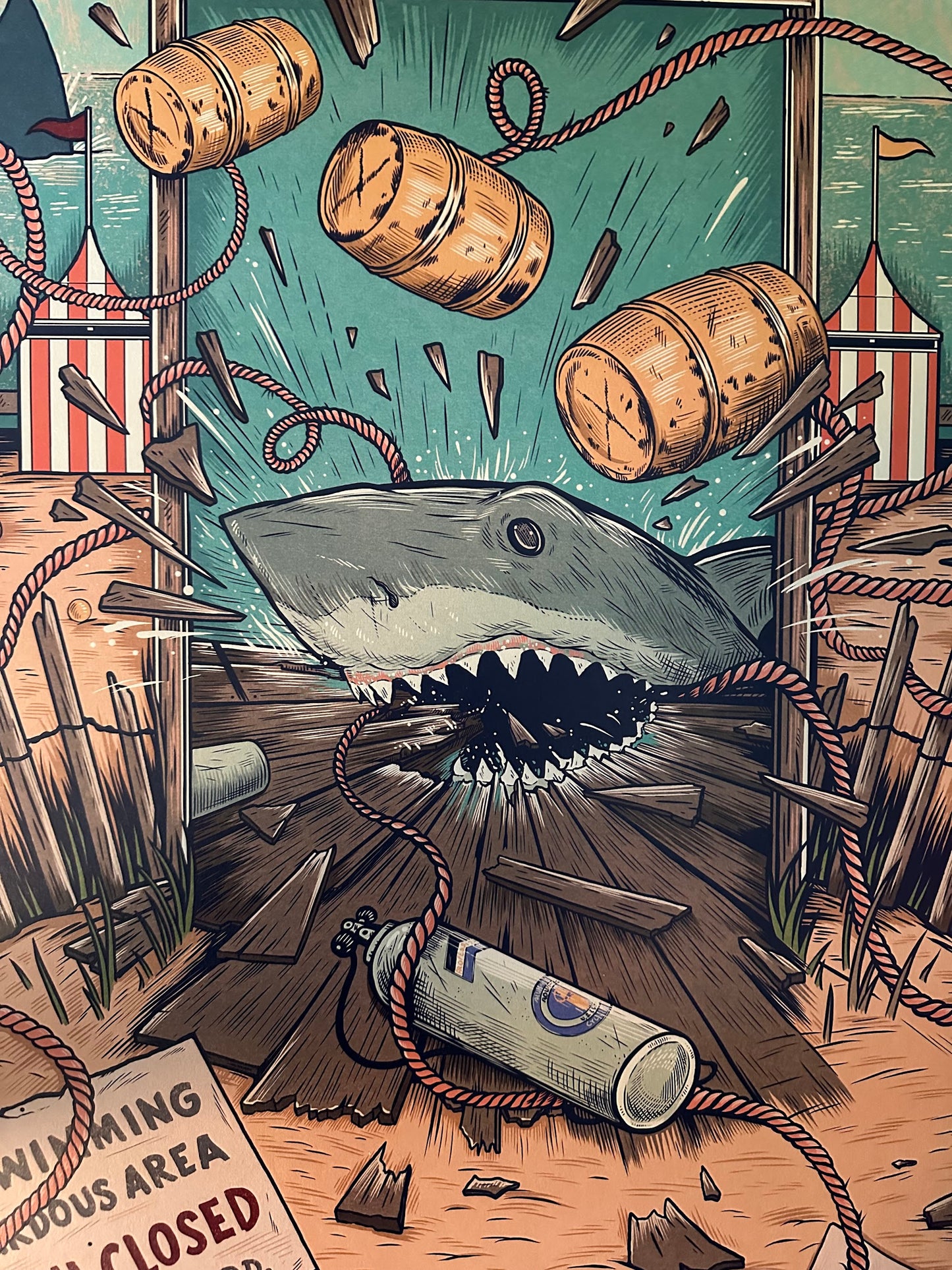 Sam Dunn - Jaws 24x36 movie poster - detail image 3