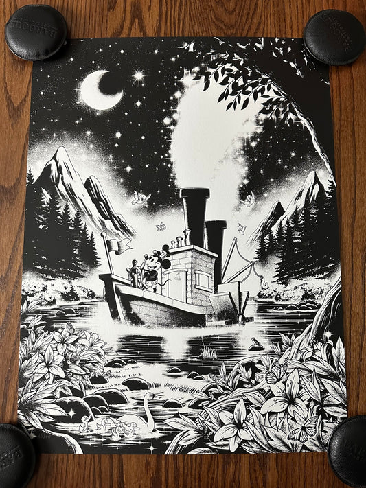 Sam Mayle - Disney Mickey Mouse Steamboat Willie 18x24 movie poster