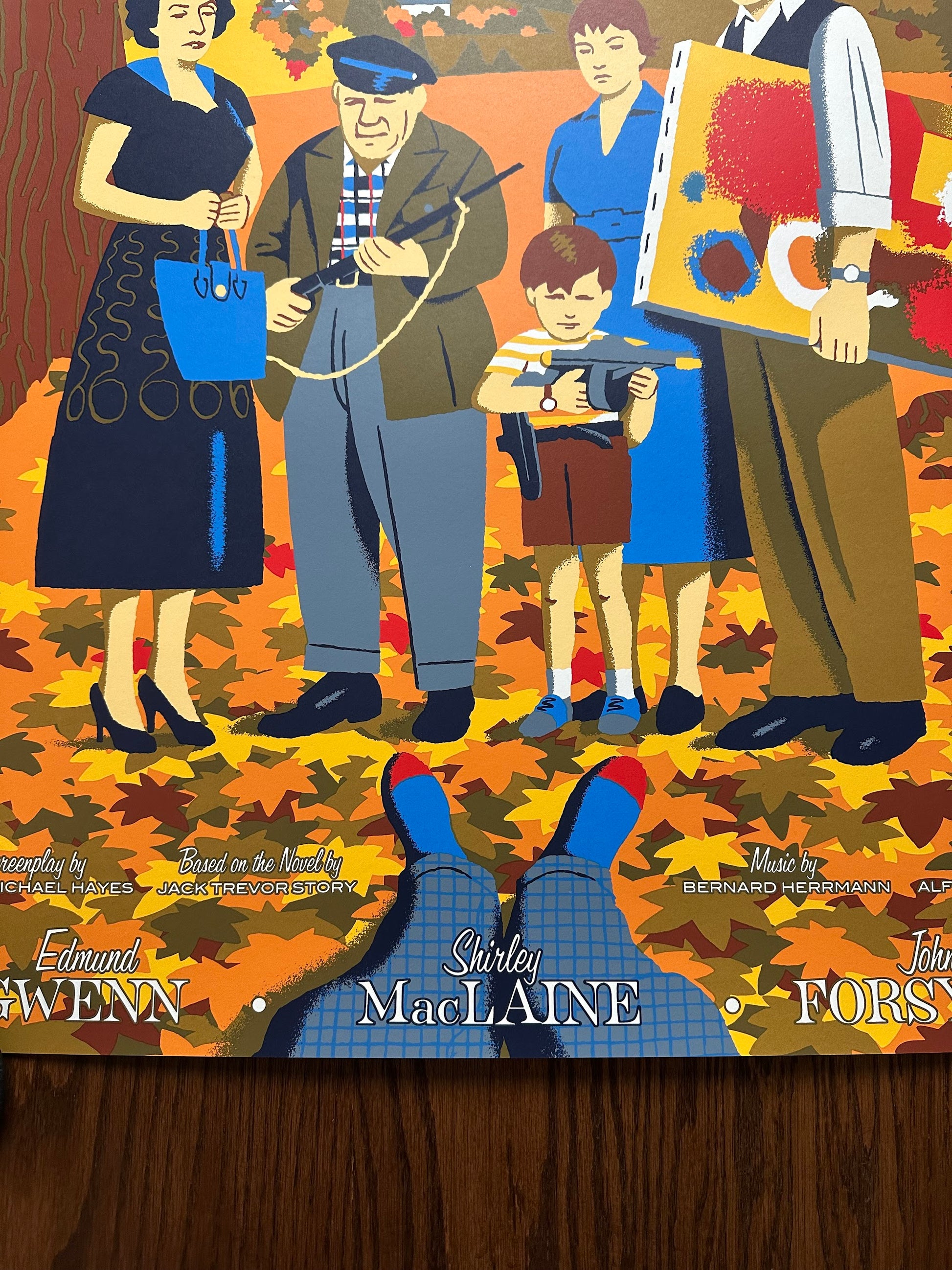 David Merveille - The Trouble with Harry 24x36 movie poster - detail image 4