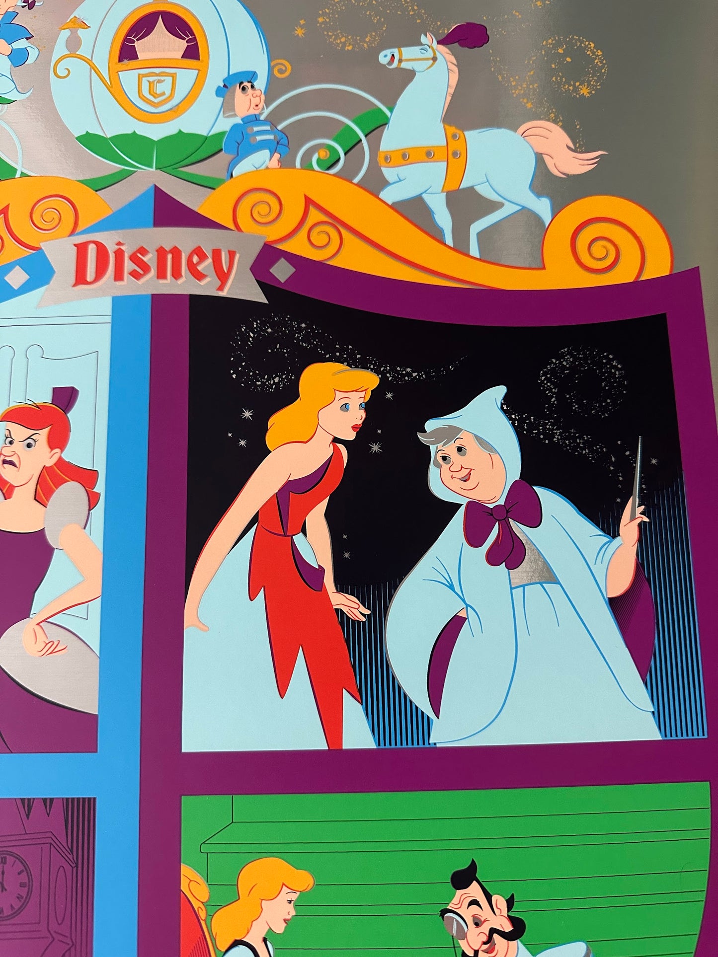 Dave Perillo - Disney Cinderella Foil 18x24 art print - detail image 4