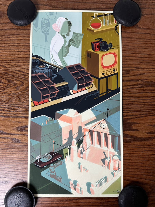 Glen Brogan - Back to the Future 12x24 movie poster