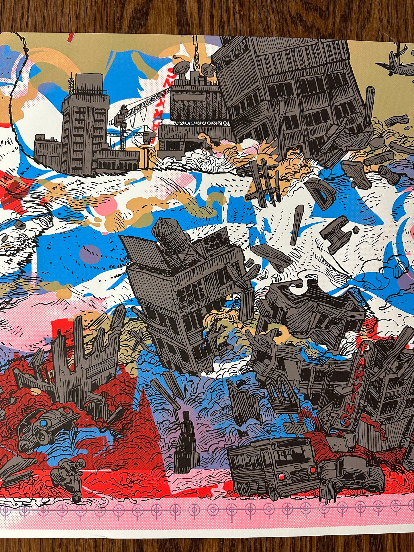 Nakatomic Inc - Catzilla Test Print 24x18 art print - detail image 3