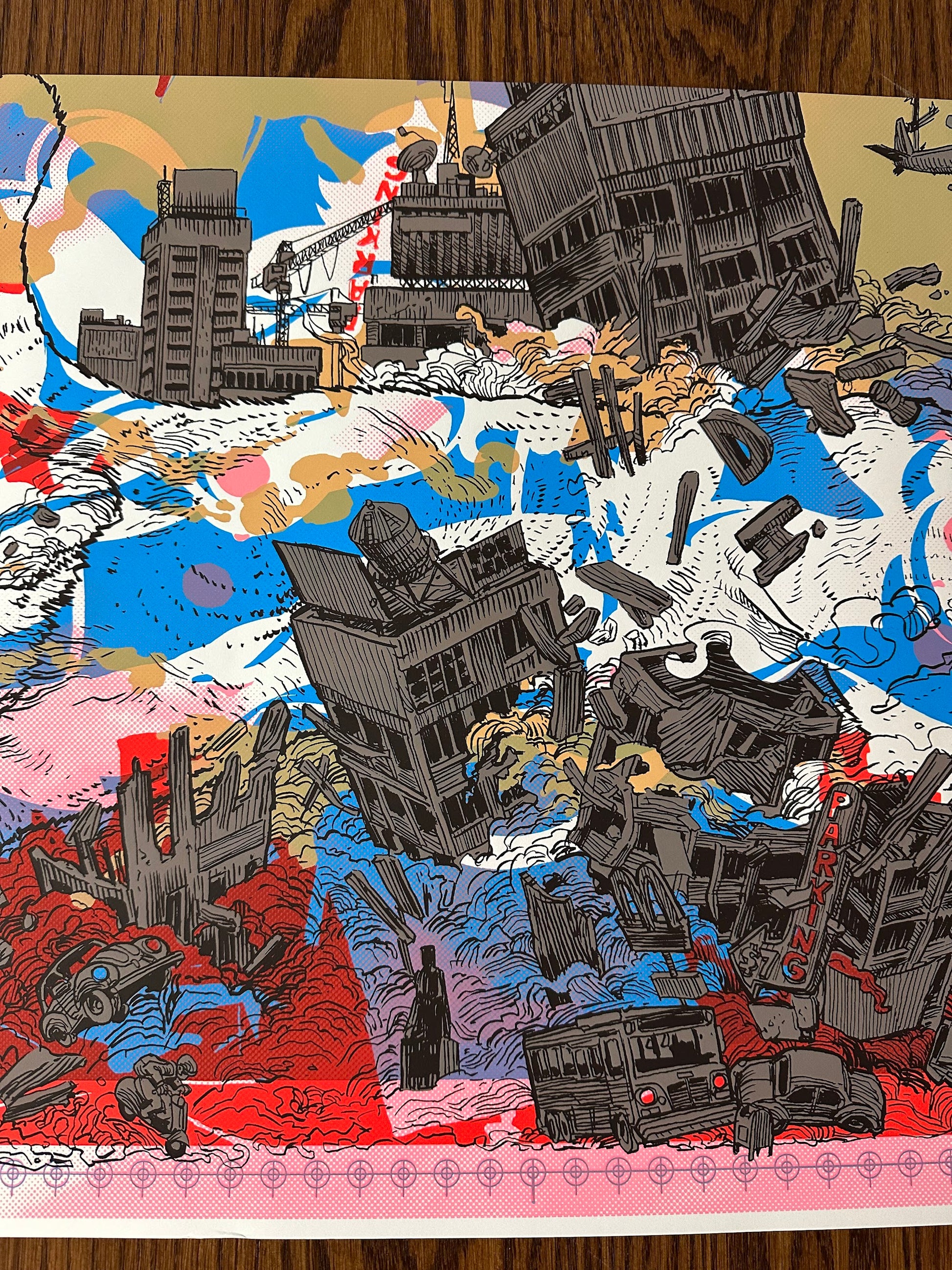 Nakatomic Inc - Catzilla Test Print 24x18 art print - detail image 3