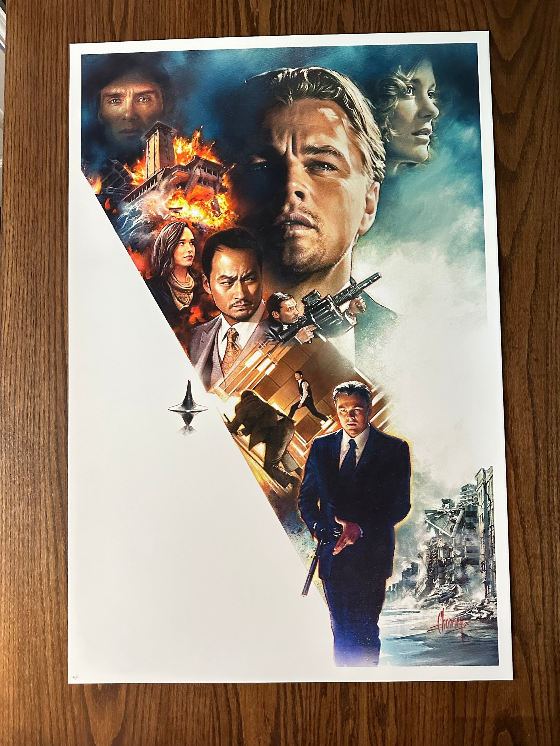 Steve Chorney - Inception Art Variant 24x36 movie poster